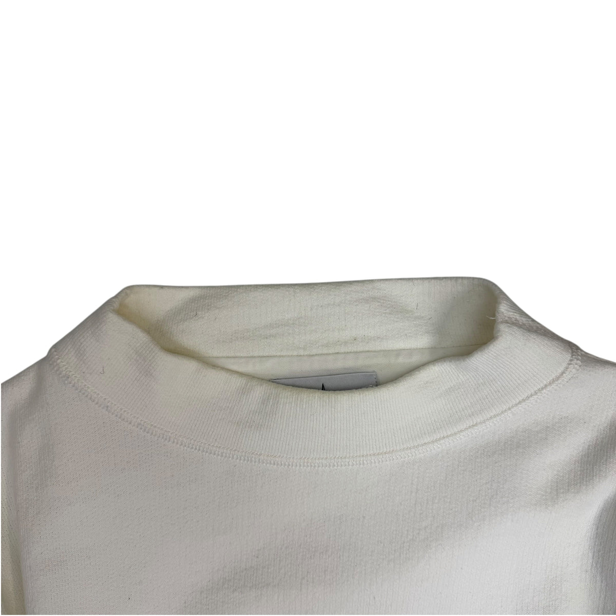 Stone Island Knit-Look Cotton Raw Beauty Sweatshirt White
