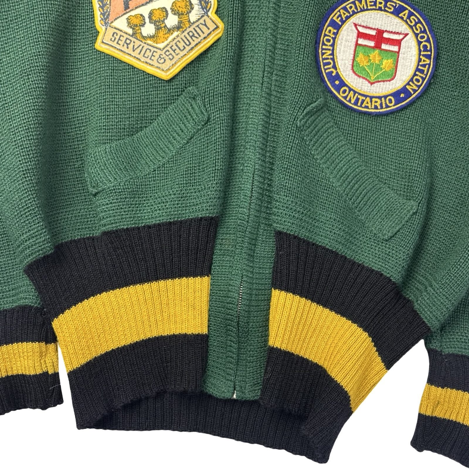 True Vintage Cloverdale Knitting Mills Zip Caridgan