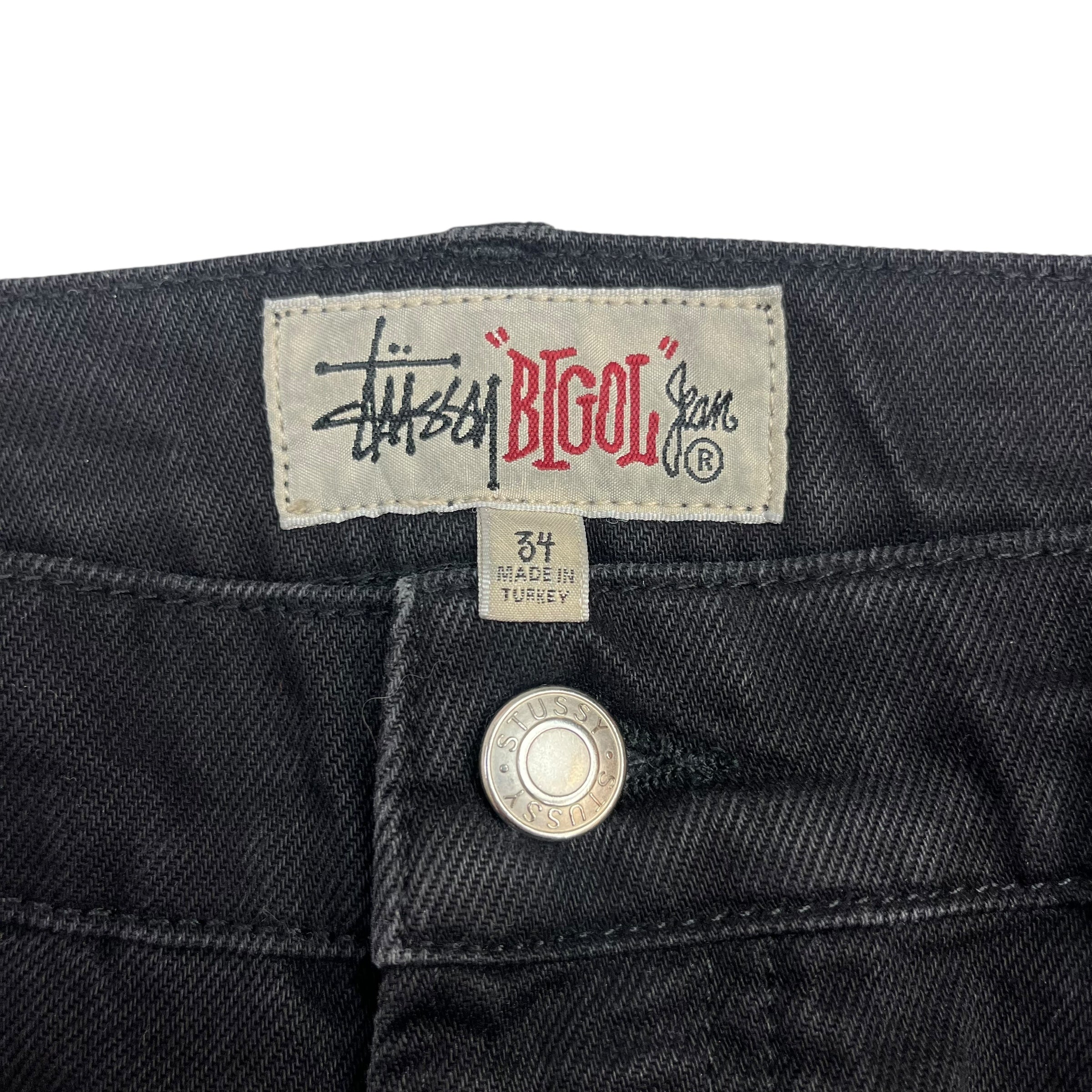 Stussy “BIGOL” Denim Pants Black