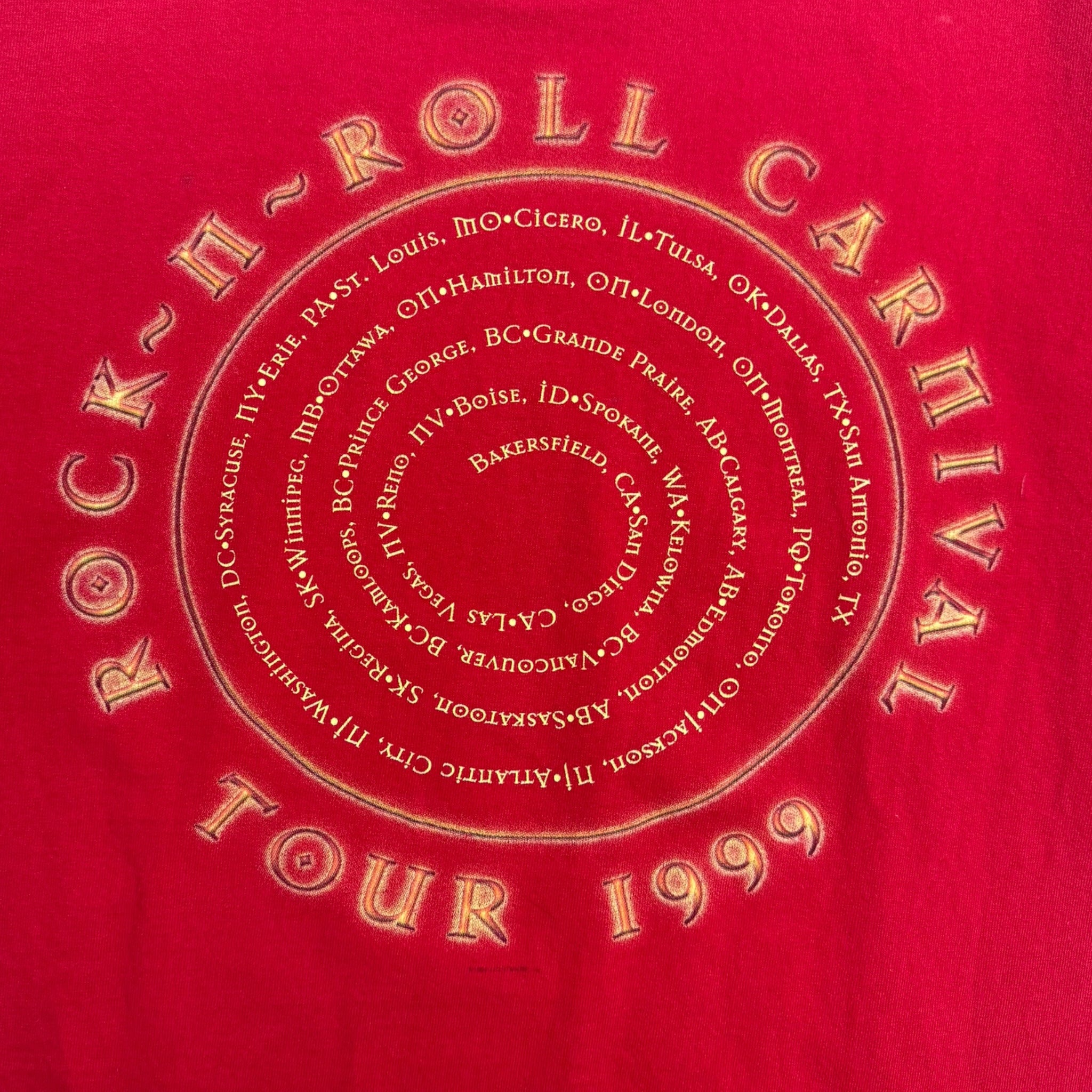 1999 Alice Cooper Rock-N-Roll Carnival T-Shirt