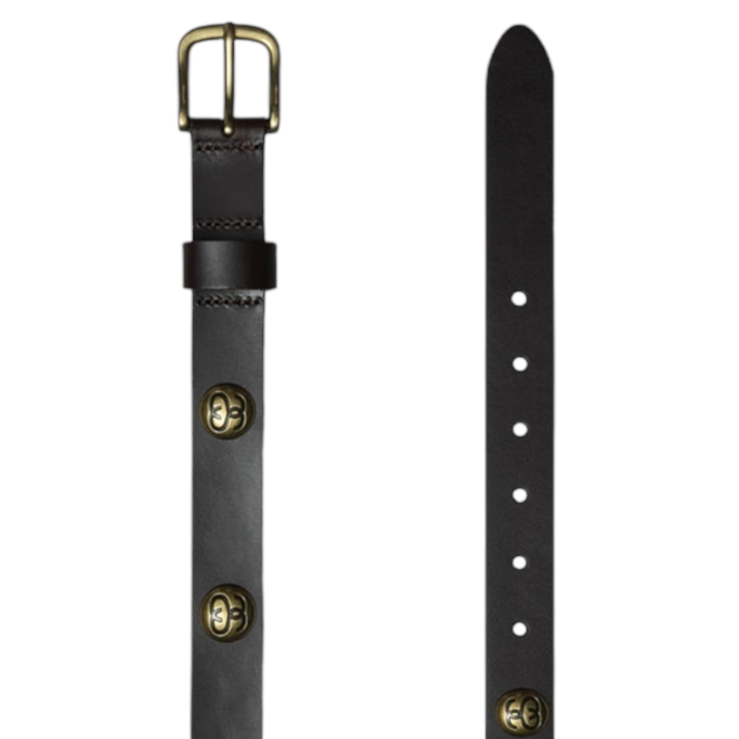 Stüssy SS-Link Studded Belt Brown