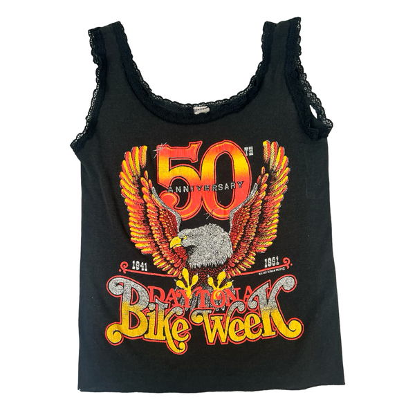(W) Vintage 1991 Daytona Bike Week 50th Anniversary Tank Top