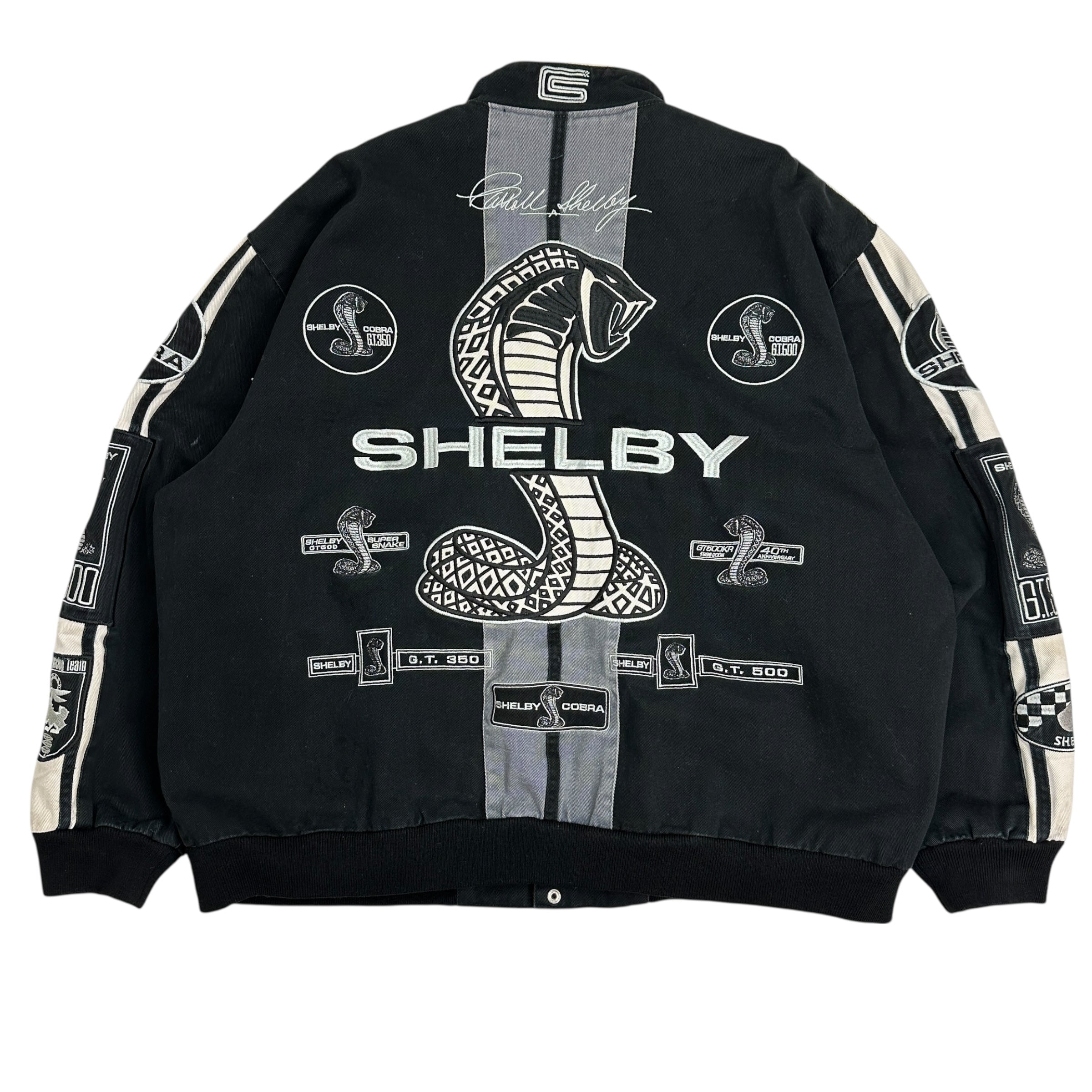 Vintage Ford Racing Caroll Shelby Ford Mustang Racing Jacket Black