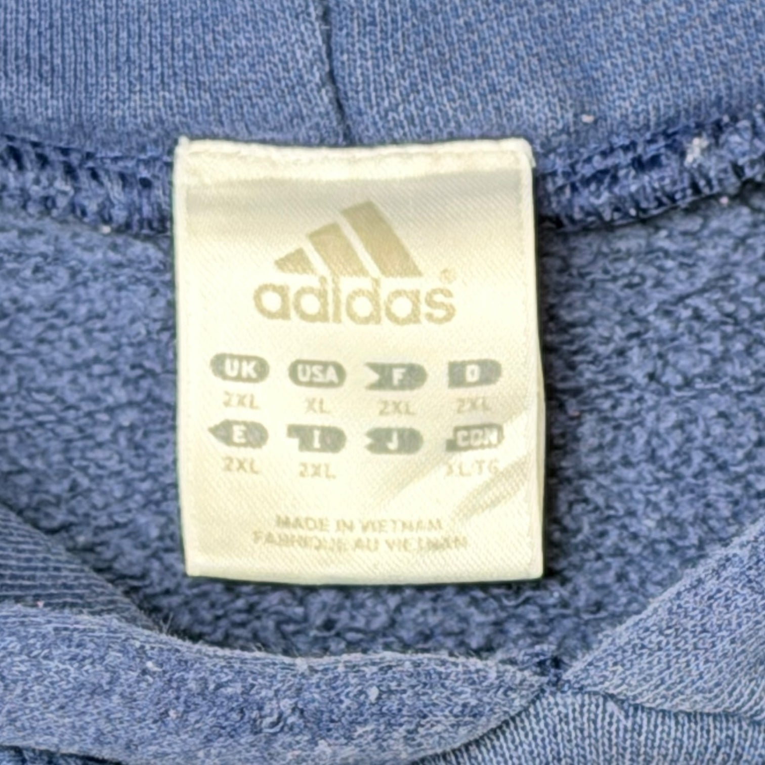 Vintage Adidas Logo Hoodie Navy