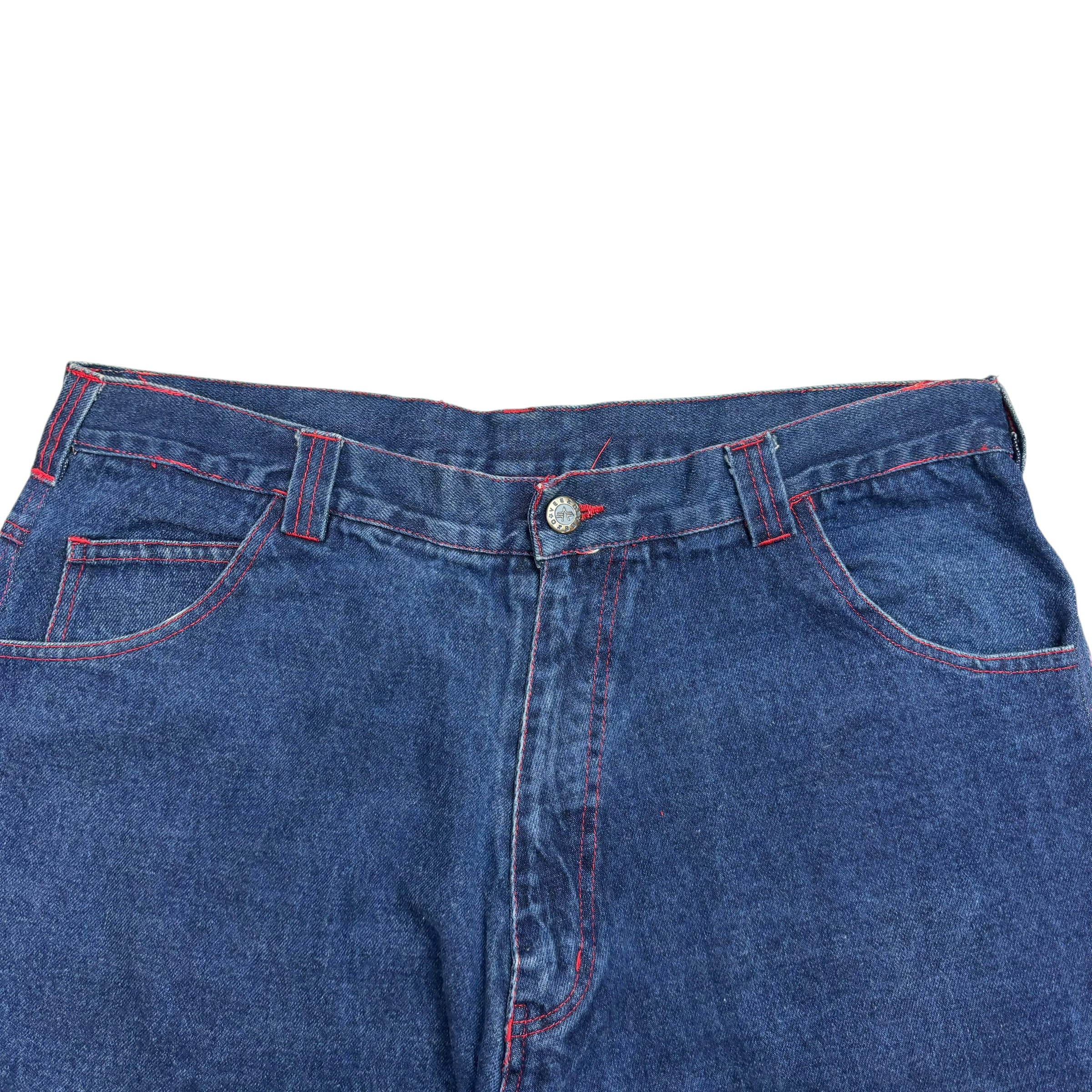 Vintage Y2K Veezo Wear Denin Shorts Dark Wash