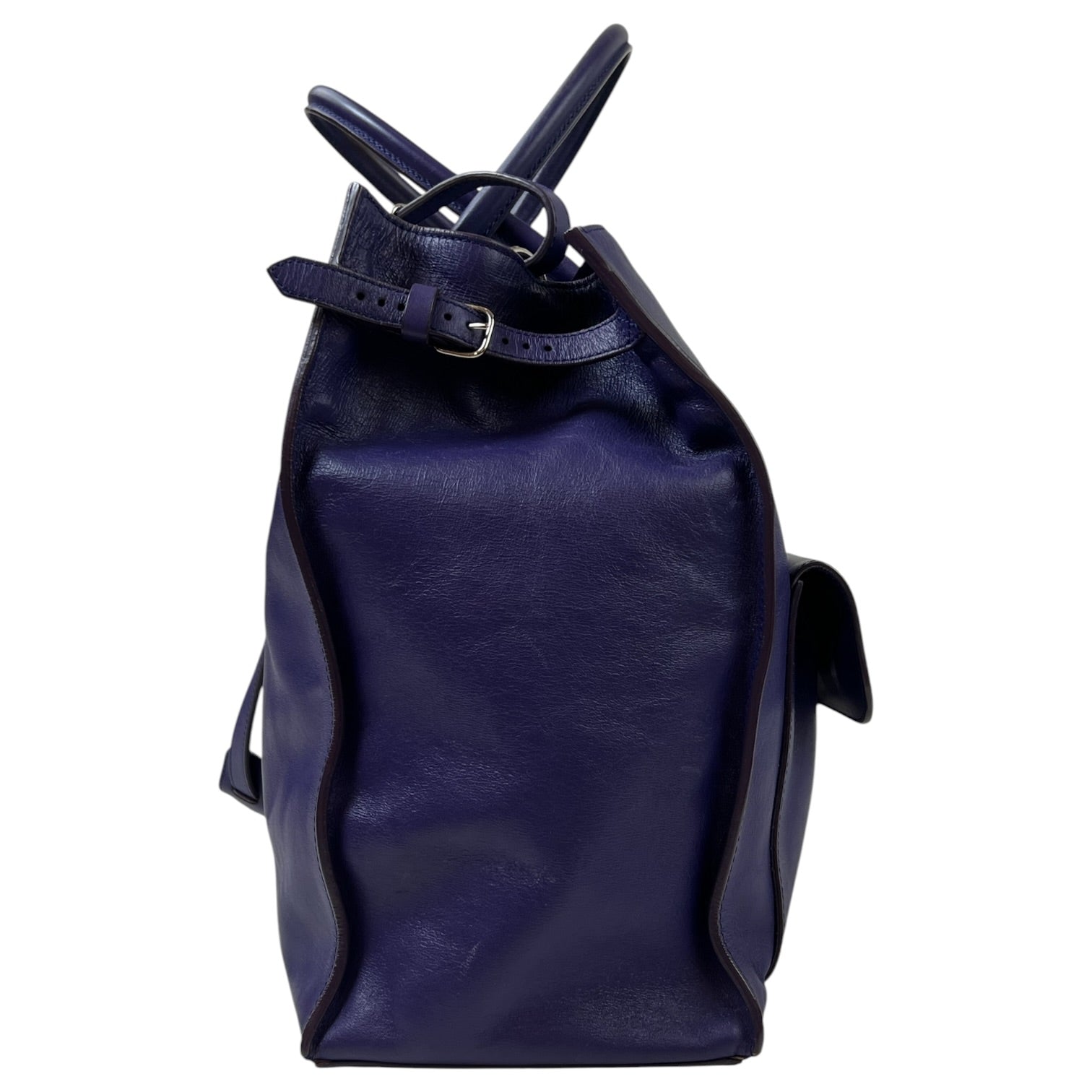 Balenciaga Padlock All Afternoon Tote Bag Purple Leather