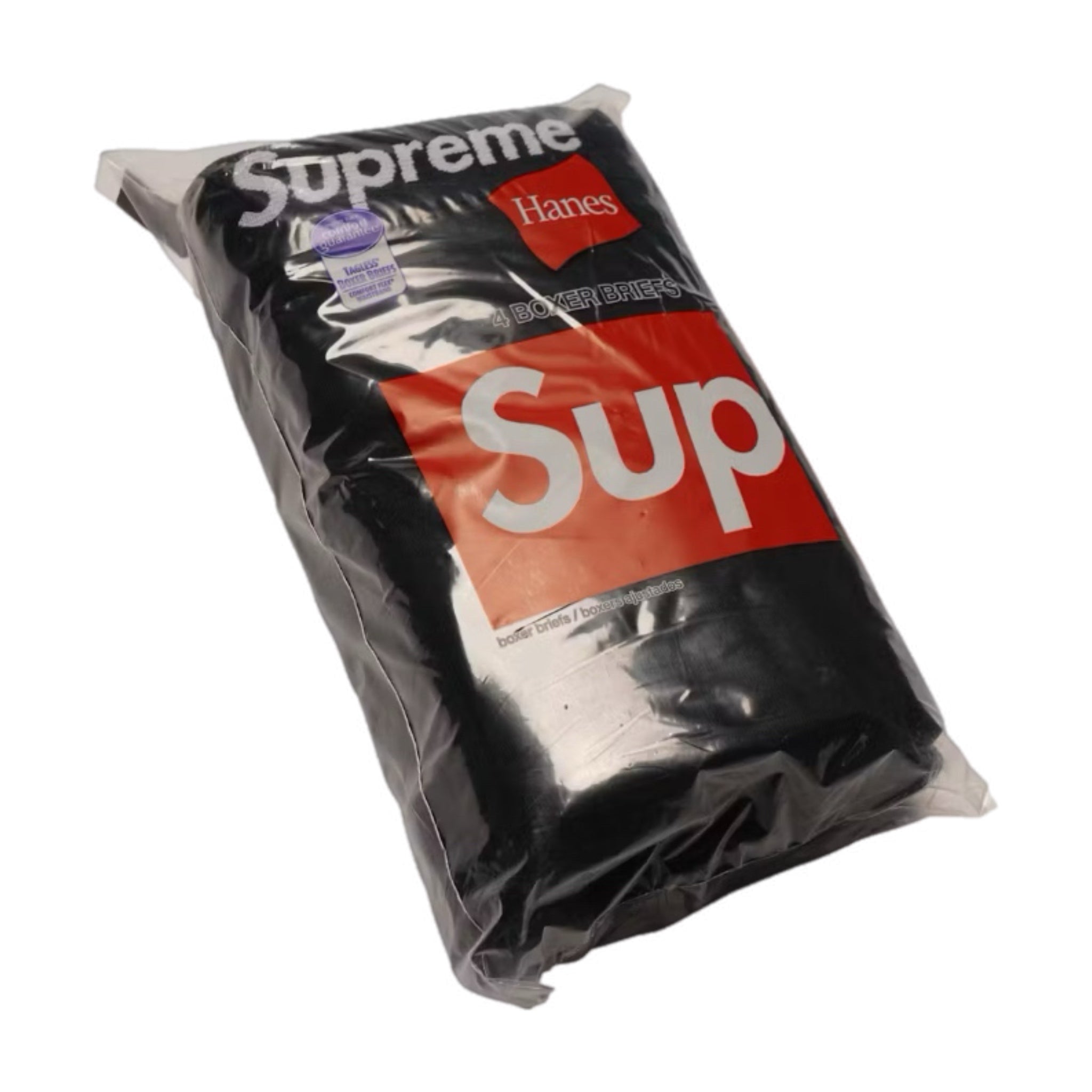 Supreme Hanes Boxer Briefs(4 Pack) Black