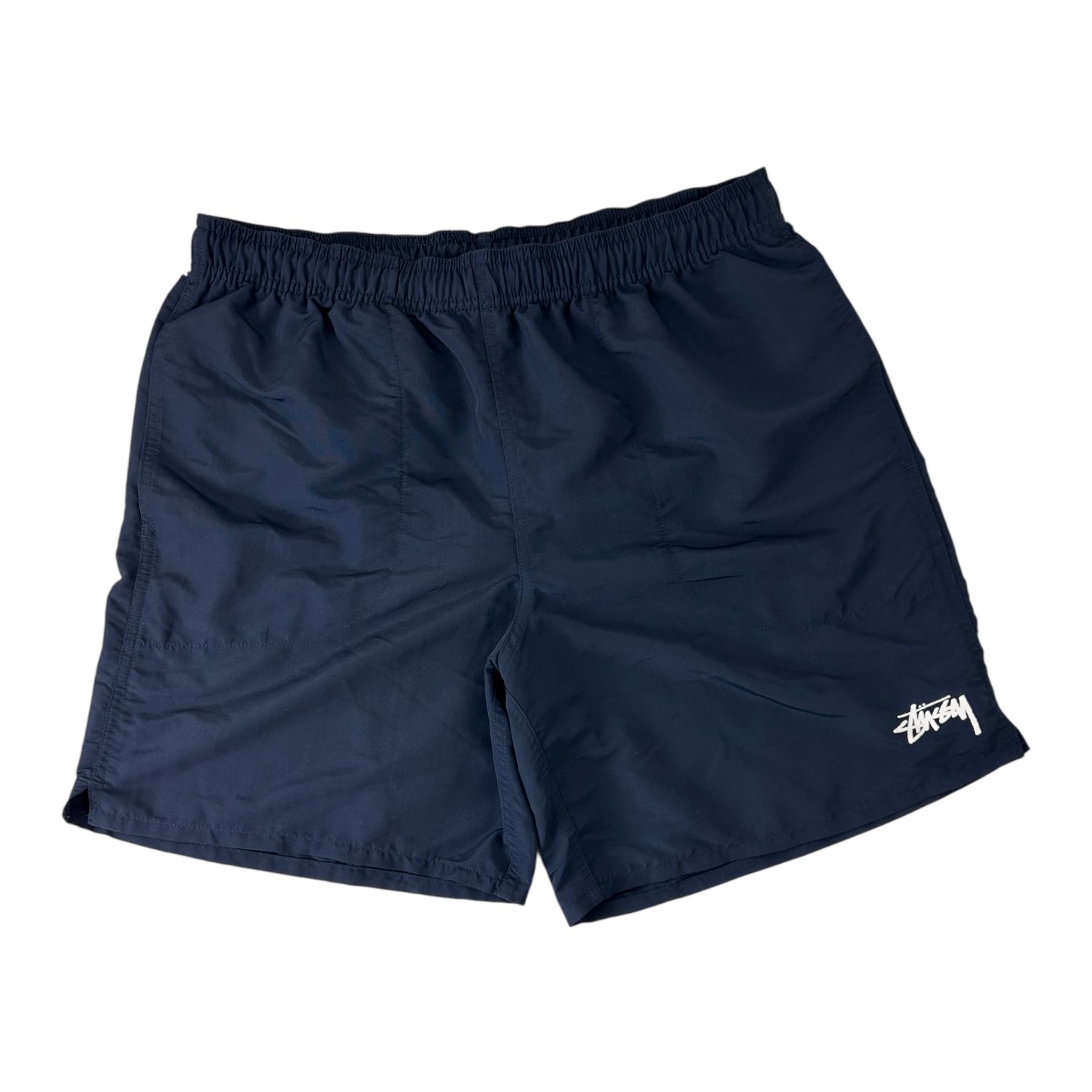 Stussy Basic Logo Swim Shorts Navy
