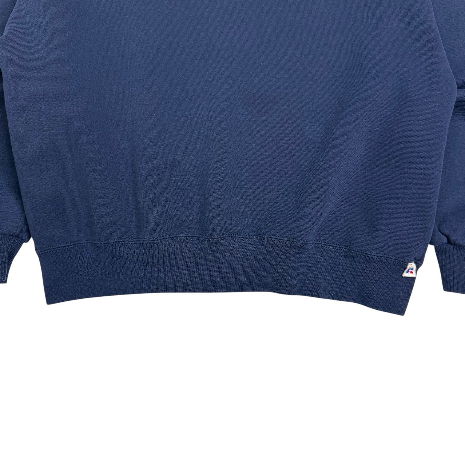 Vintage Russell Athletic Blank Crewneck Navy Blue