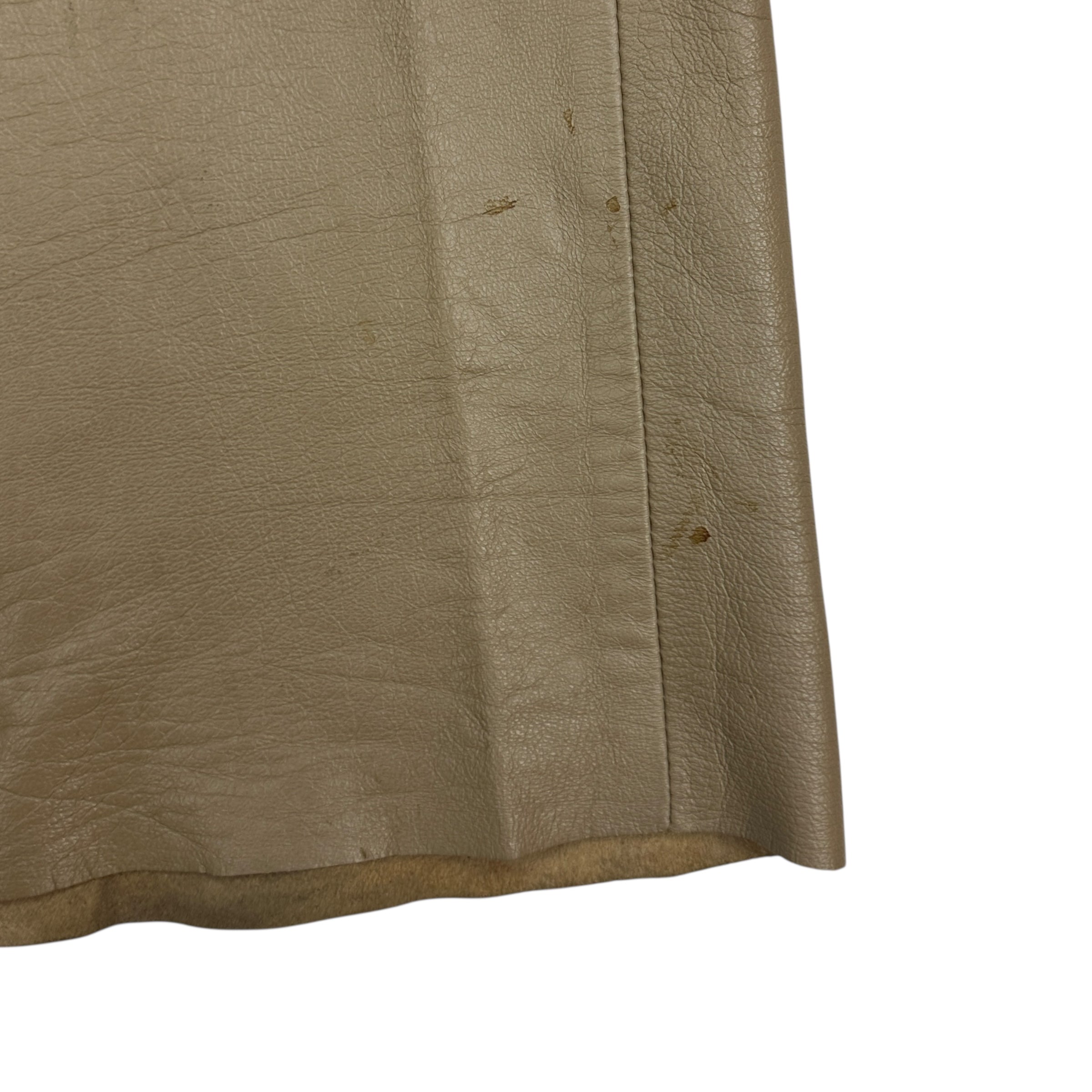 Vintage Armani Leather Pants Sand