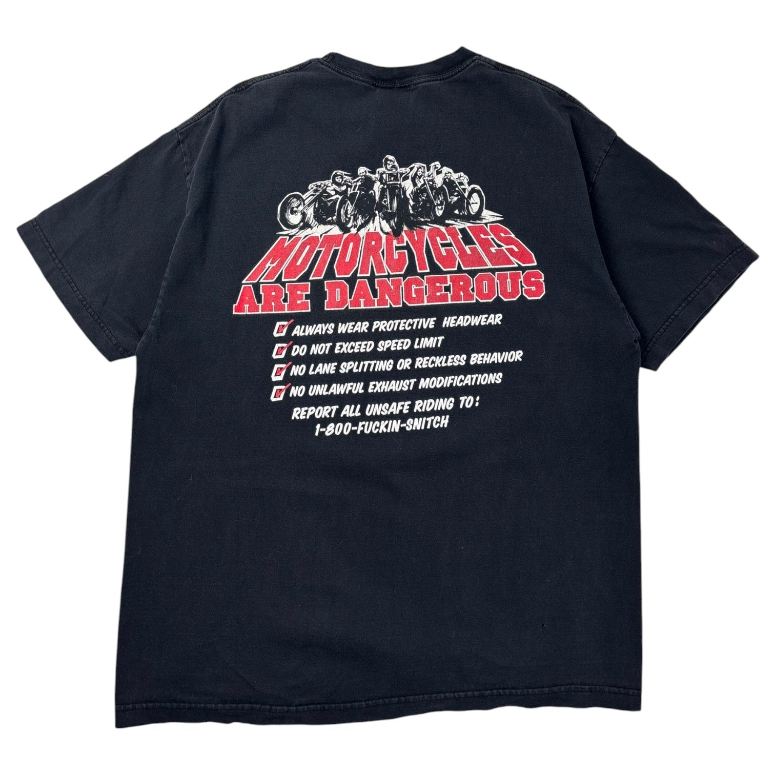 Vintage West Coast Coppers Snitch Checklist T-Shirt Black