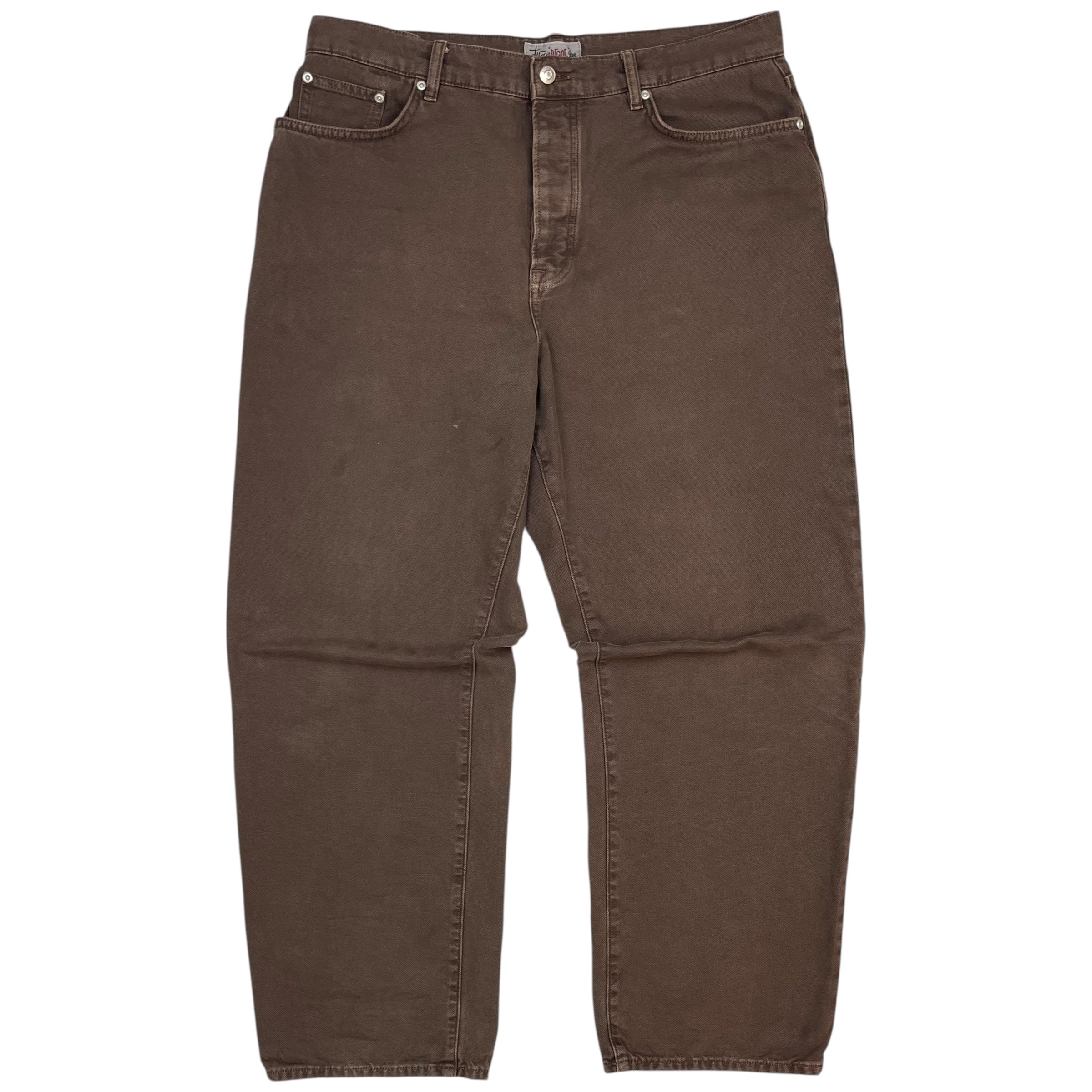 Stussy “BIGOL” Denim Pants Brown