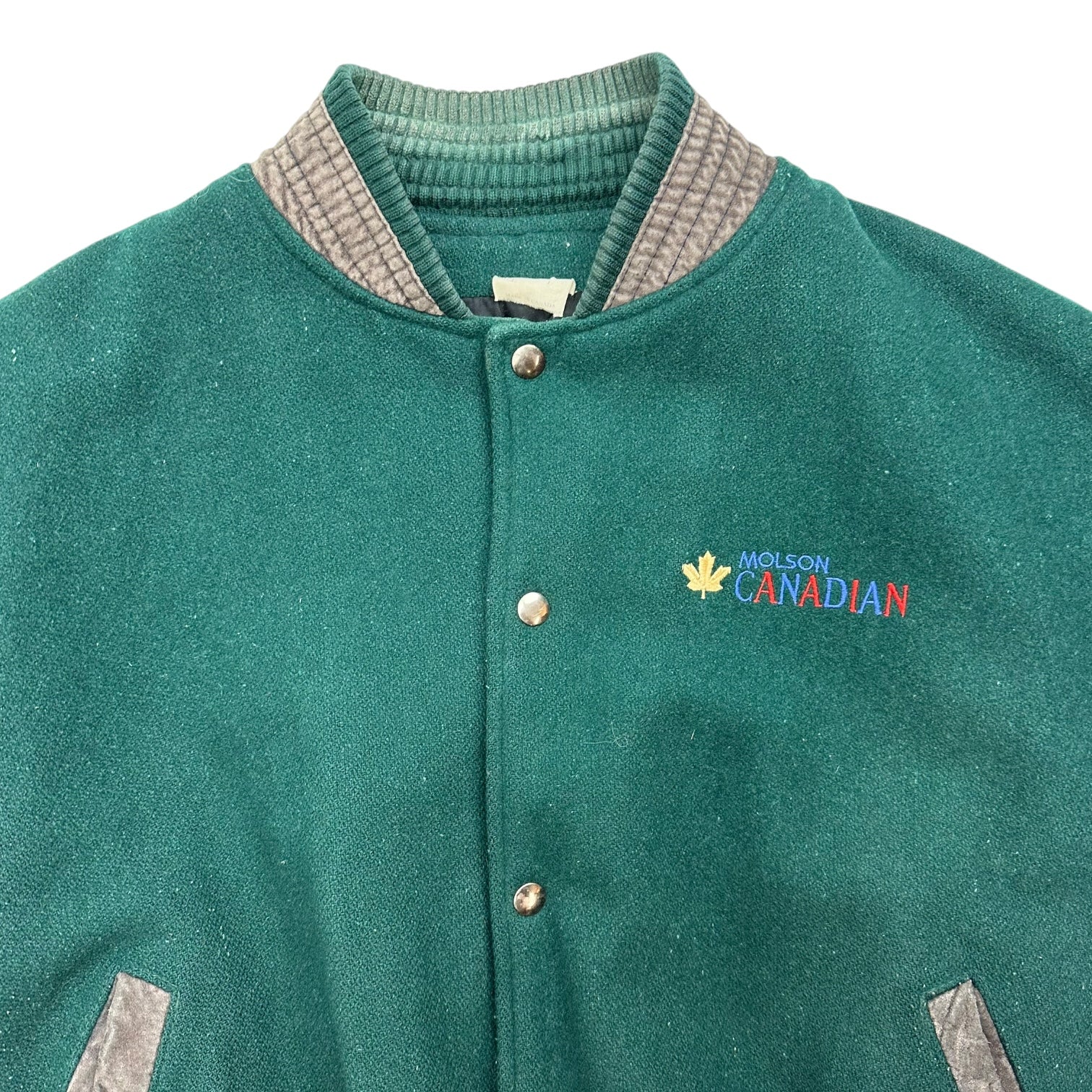 Vintage Molson Canadian Bomber Jacket Green