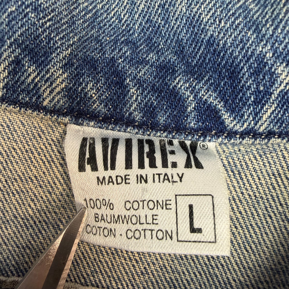 Vintage Avirex Denim Trucker Jacket Blue