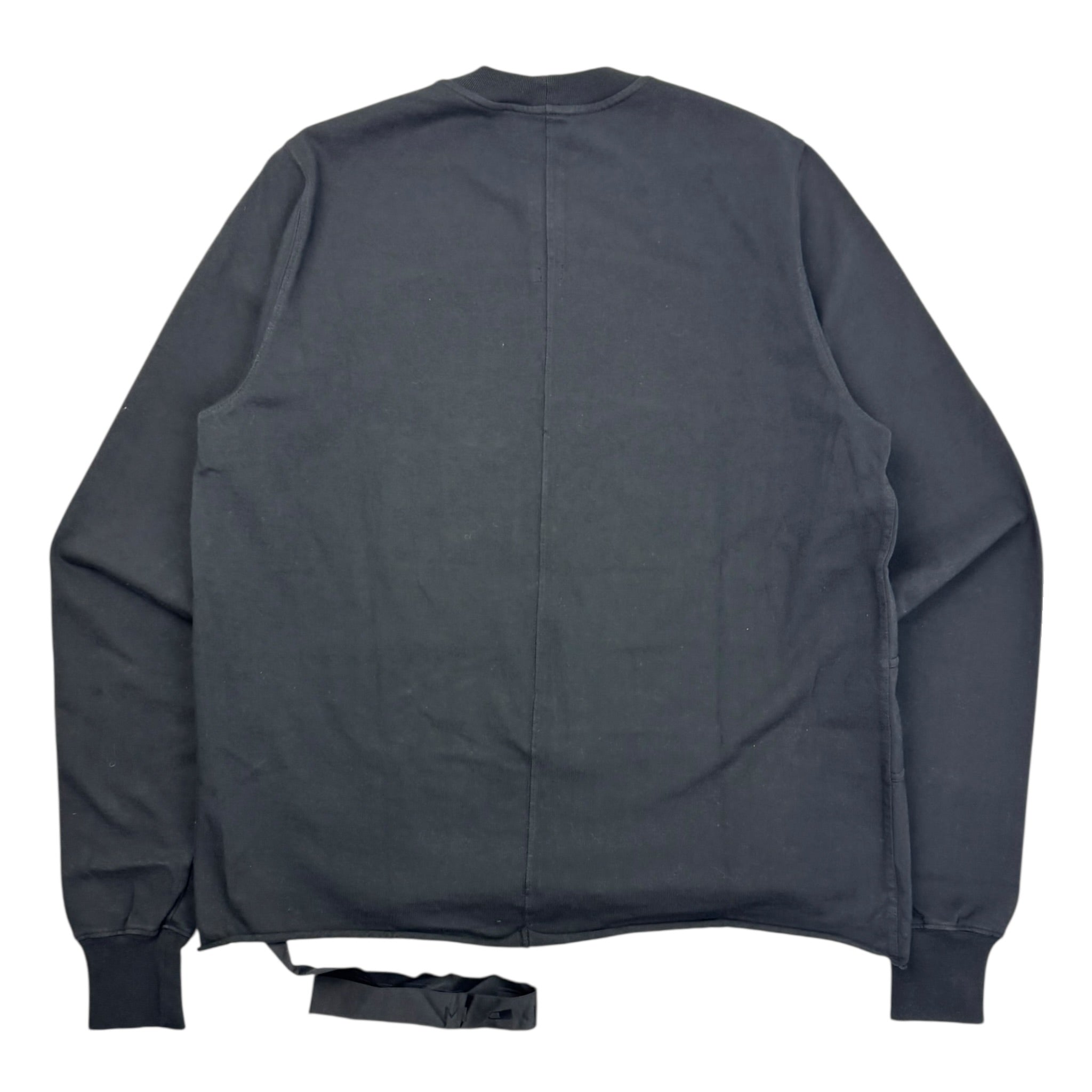 Rick Owens Grid Crew Sweatshirt Black