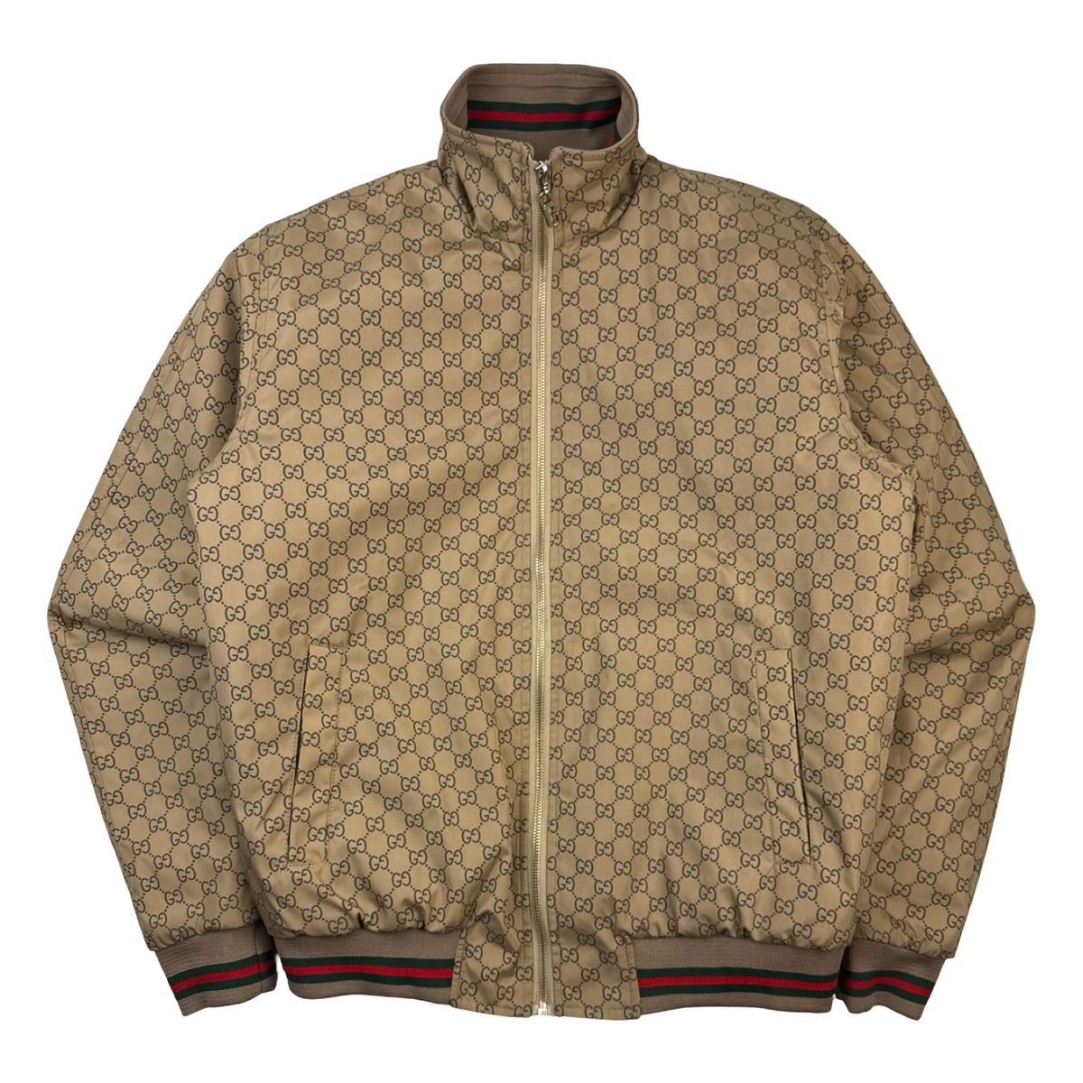Gucci Monogrammed Cotton-Blend Canvas Bomber Jacket