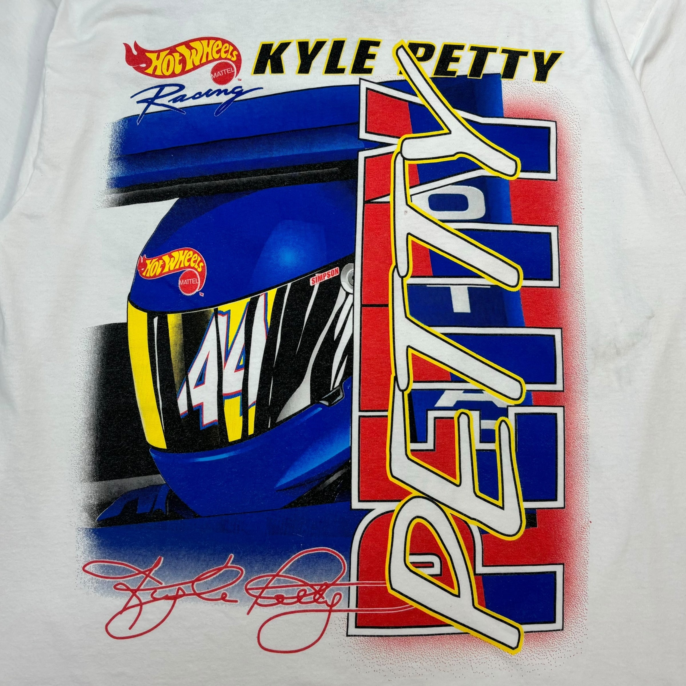 Vintage Kyle Petty Wide Open Hot Wheels Tee