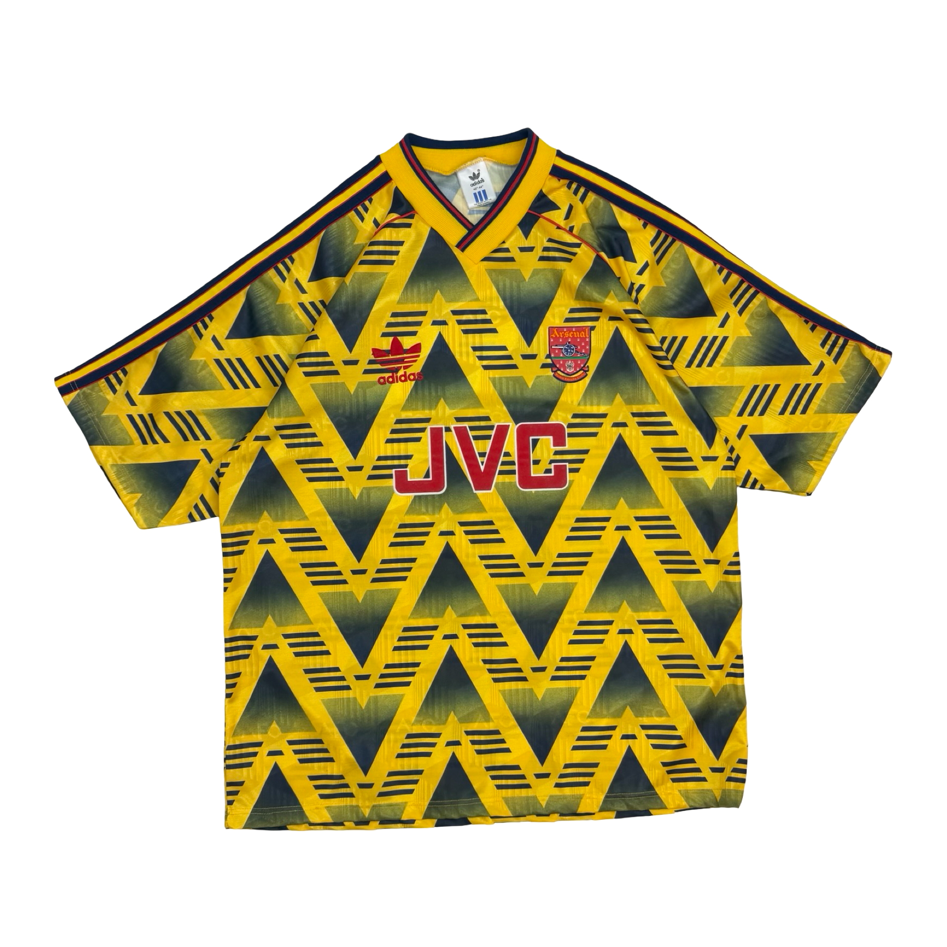 Vintage Adidas 1991-93 Arsenal “Bruised Banana” Away Jersey Yellow