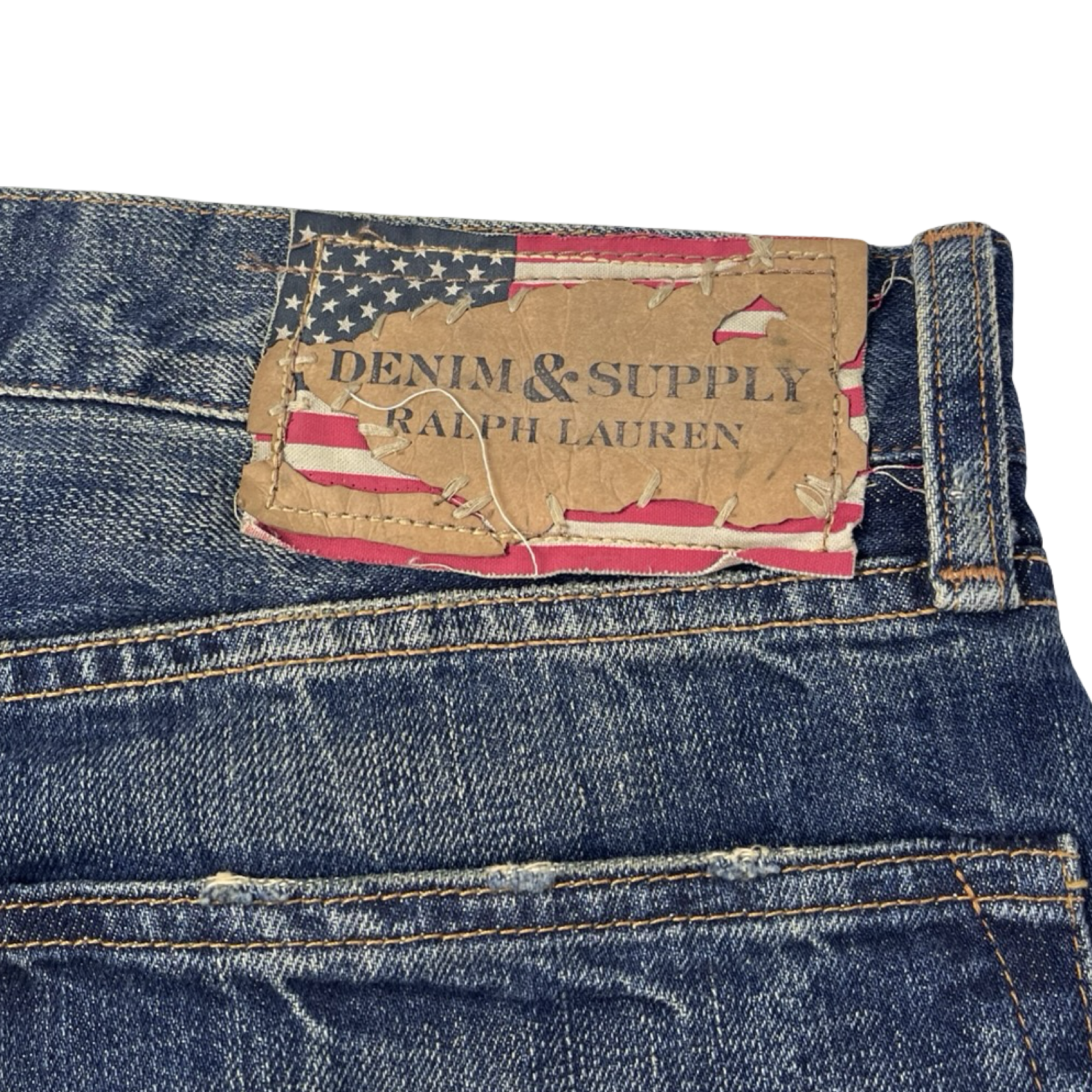 Vintage Denim & Supply Ralph Lauren Flared Jean Pant Dark Wash