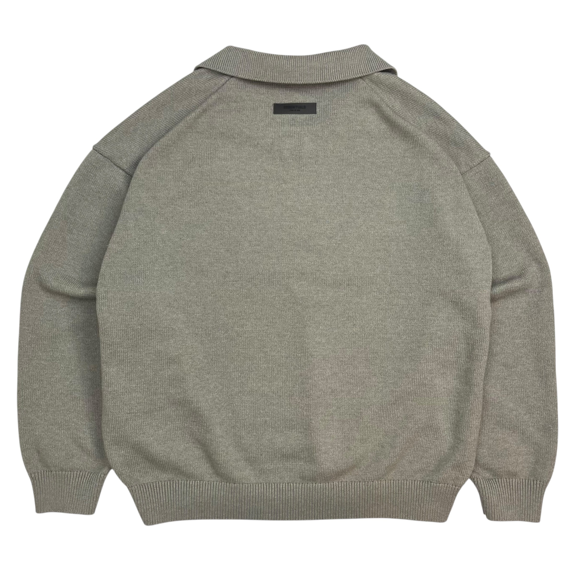 Fear Of God Essentials 1977 Polo Knit Sweater Light Slate/Grey
