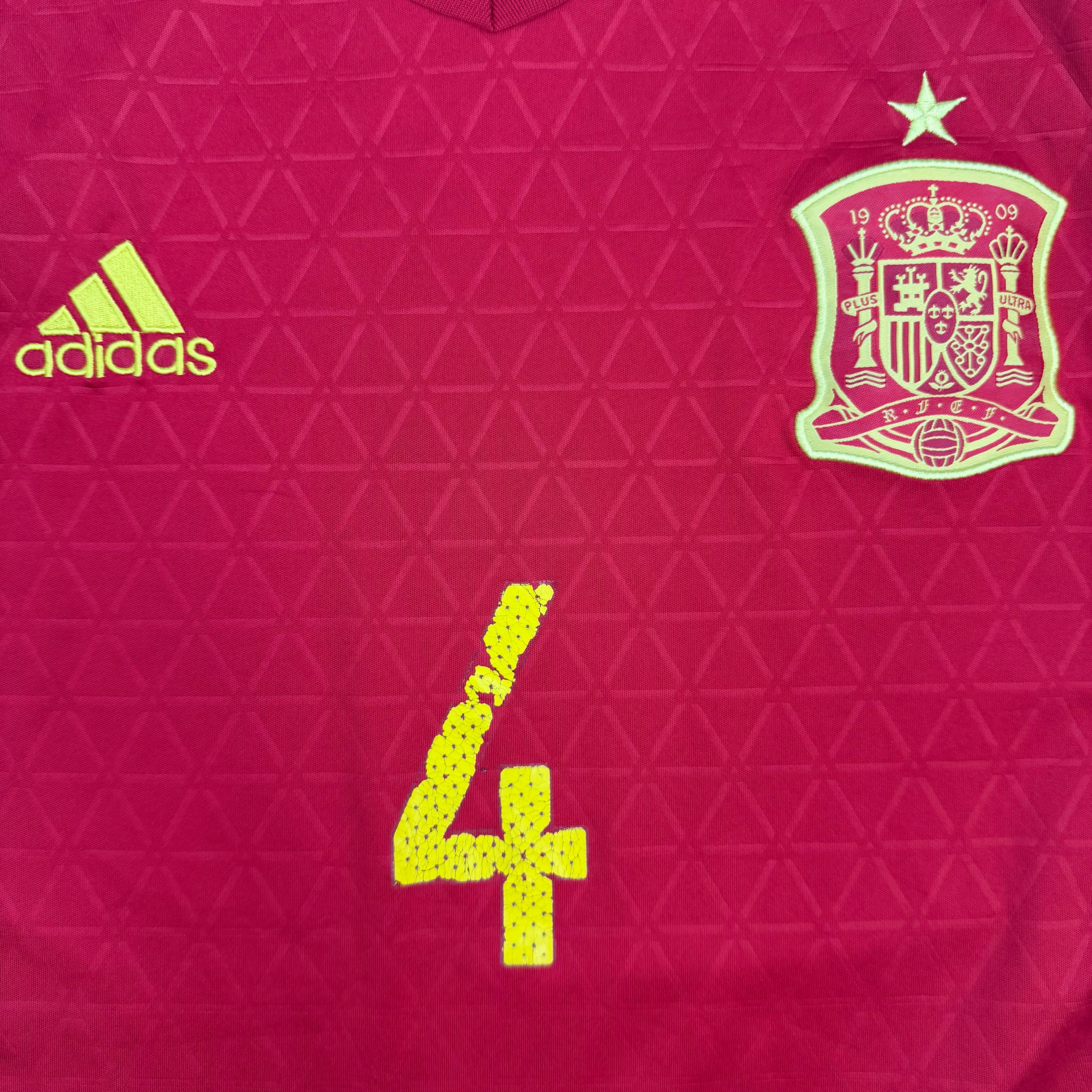 2016-17 Adidas Spain Home Jersey Red