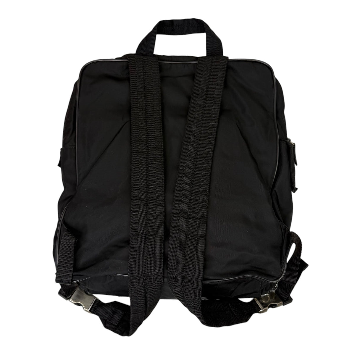 Prada Nylon Square Laptop Bag Black