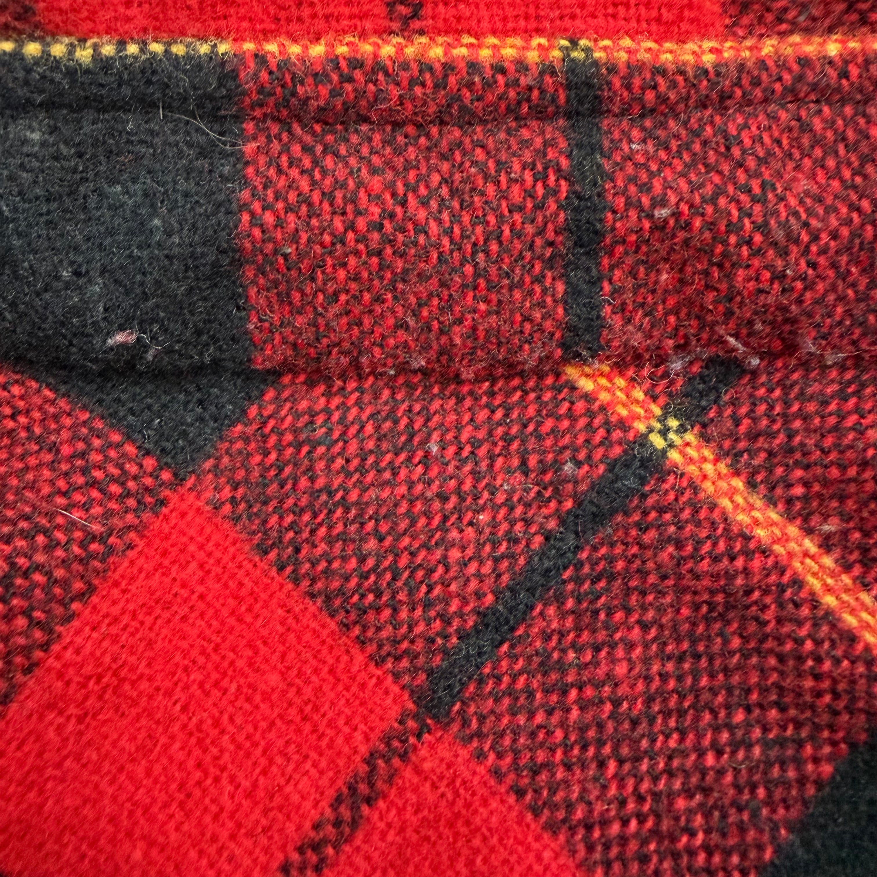 Vintage Wool Buffalo Plaid Snap Button Flannel Shirt Red/Black