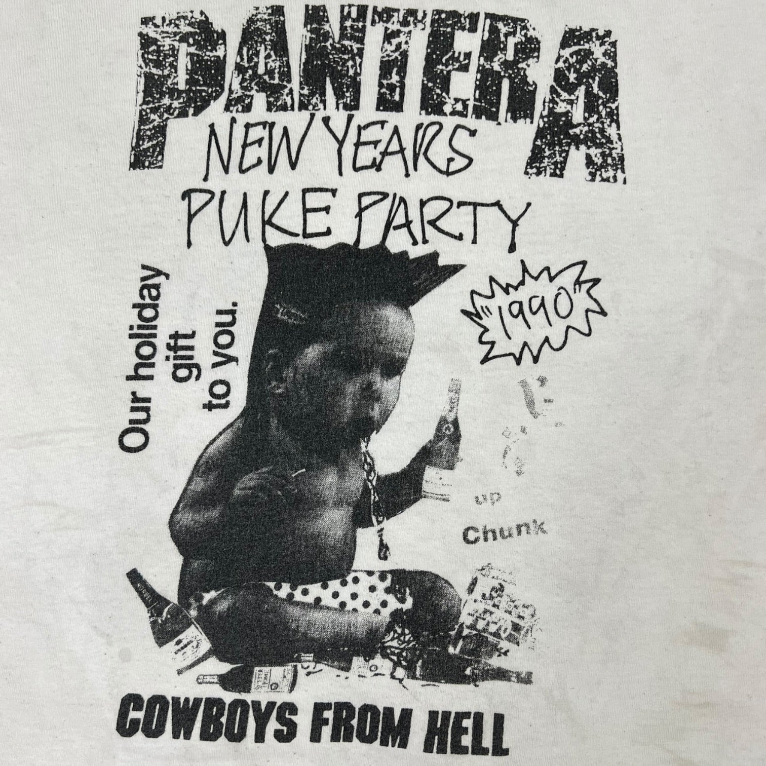 Pantera “New Years Puke Party” T-Shirt White