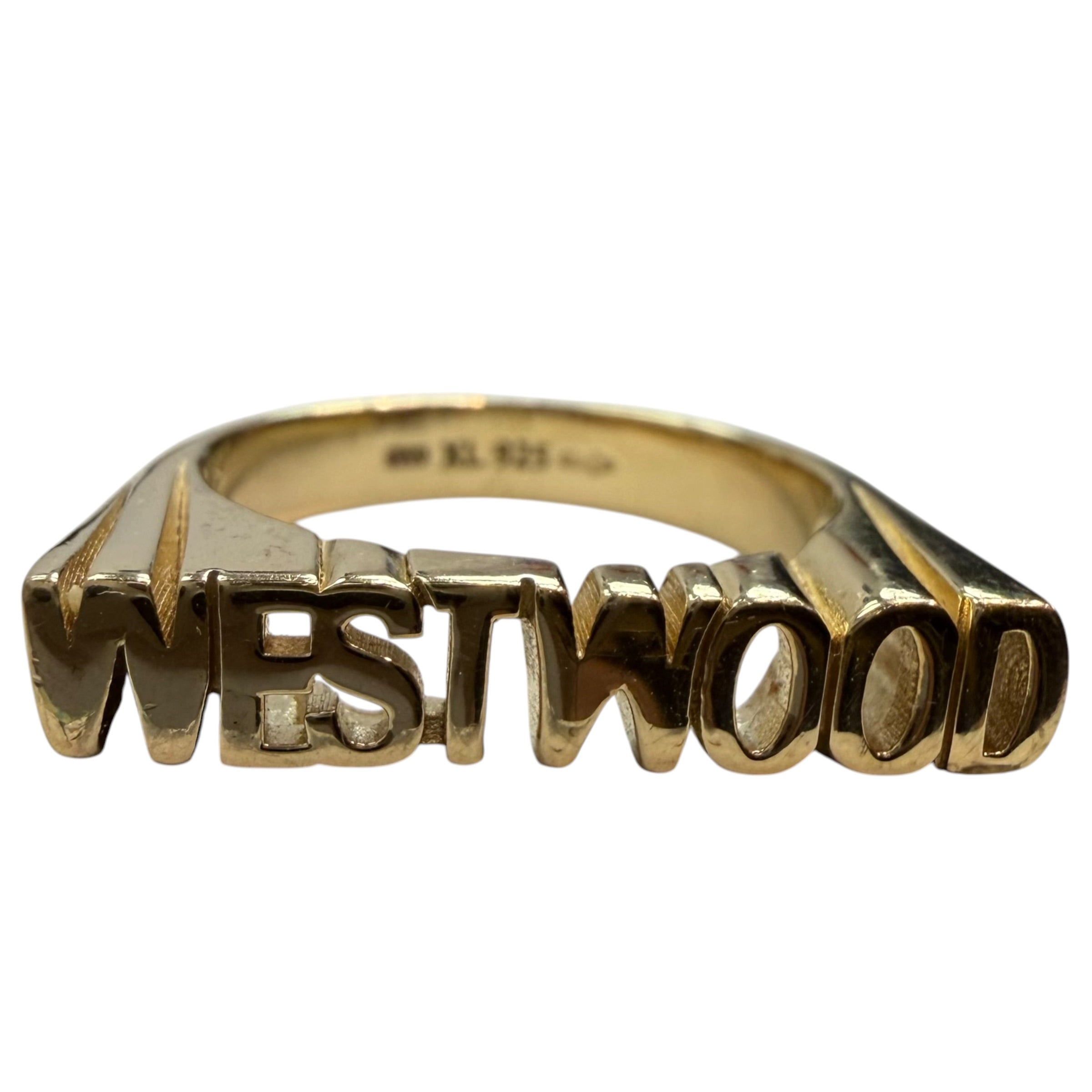 Vivienne Westwood Essex Ring Set Gold Tone Sterling Silver