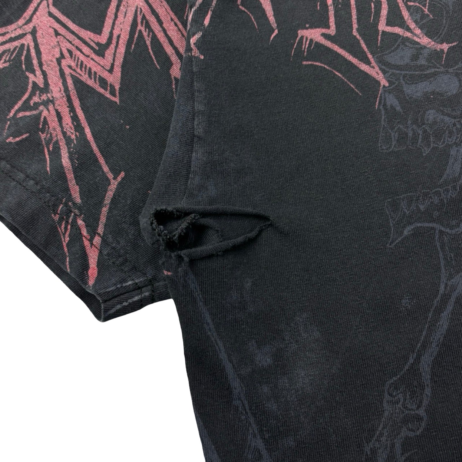 Y2K Metal Mullisha Spellout T-Shirt Grey