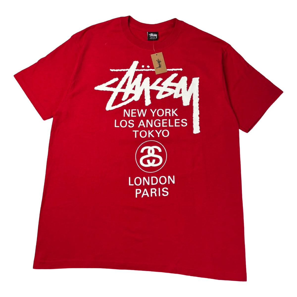 Stussy World Tour Tee Dark Red