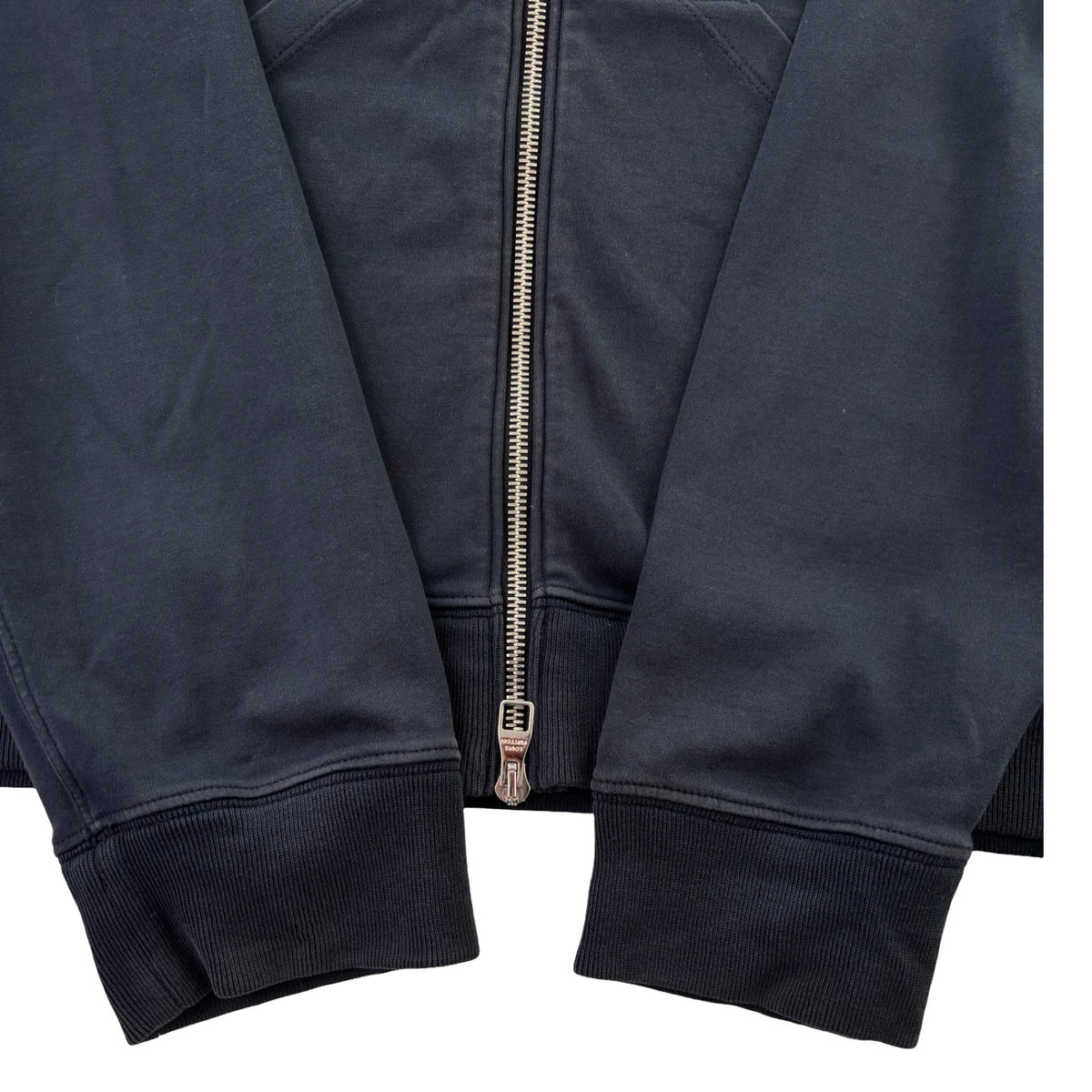 Louis Vuitton Damier Checkered Logo Patch Full-Zip Hoodie Navy