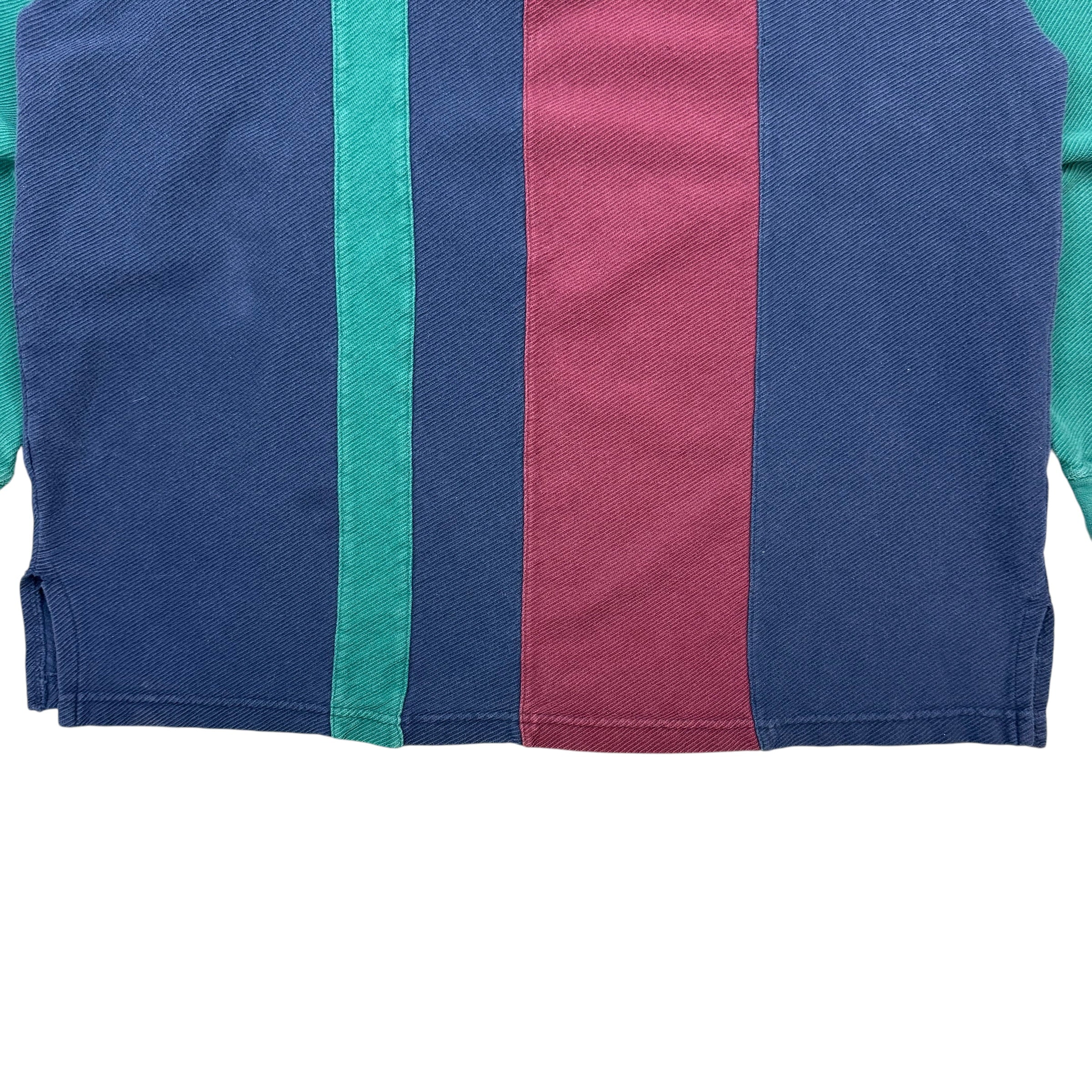 Vintage Bugle Boy Company L/S Polo Shirt Multicolour