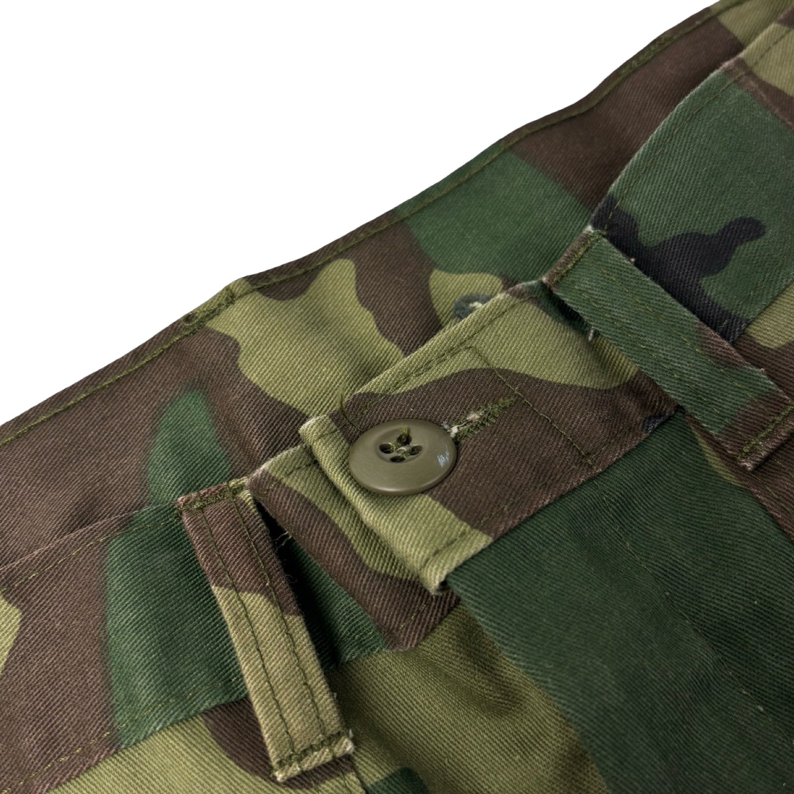 1970s Woodland Military Camo Trousers Pant