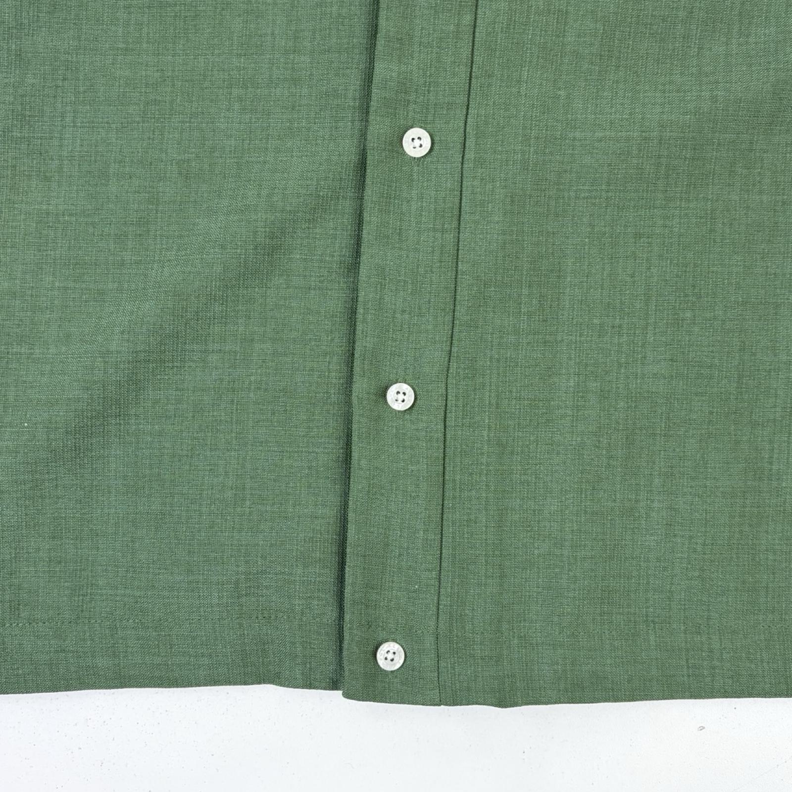 XLARGE Drawing Logo Short Sleeve Button Up Green