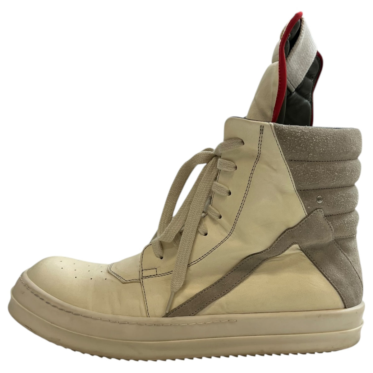 Rick Owen’s Geobasket High-Top Off-White