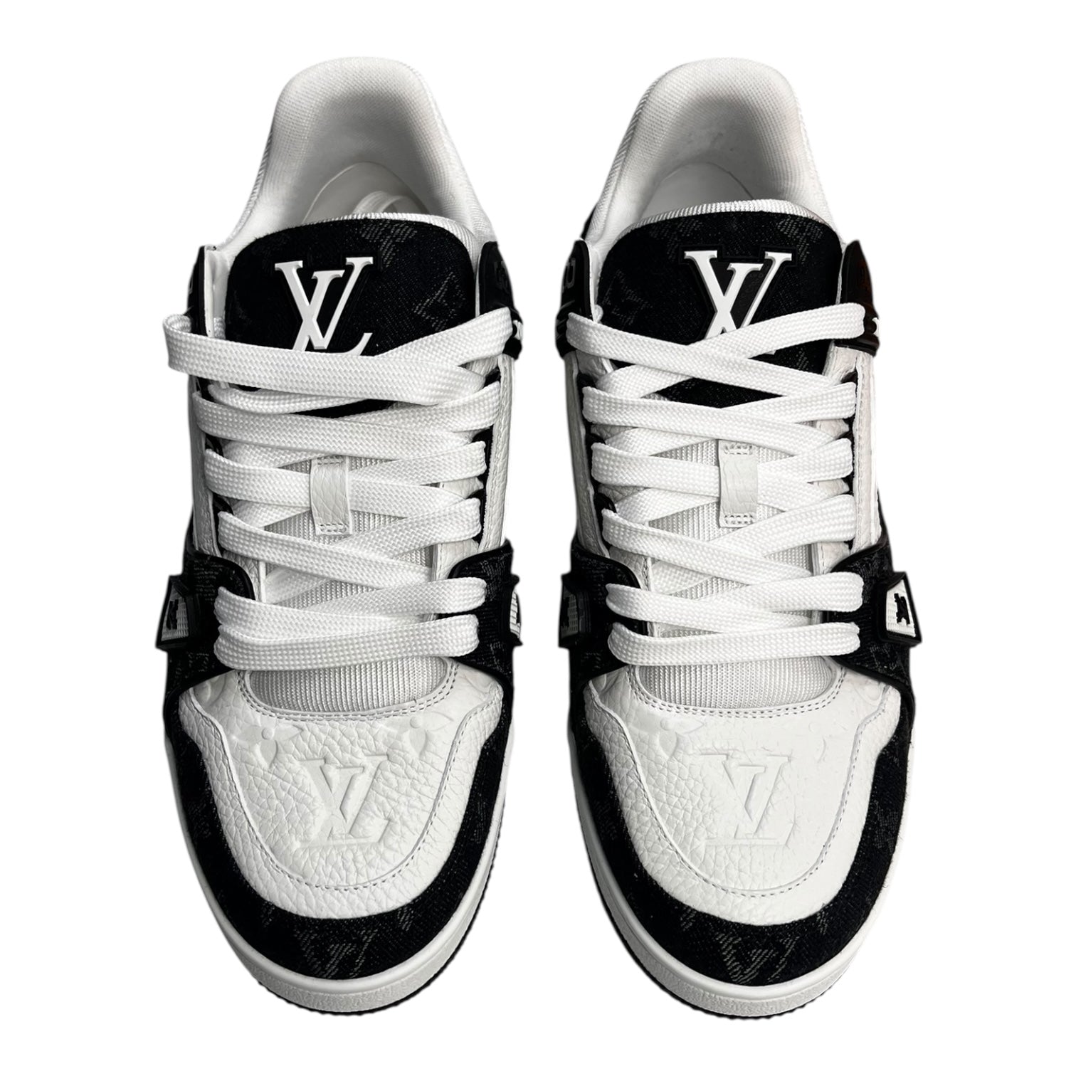 Louis Vuitton Trainer Sneaker Black/White Monogram (Used)