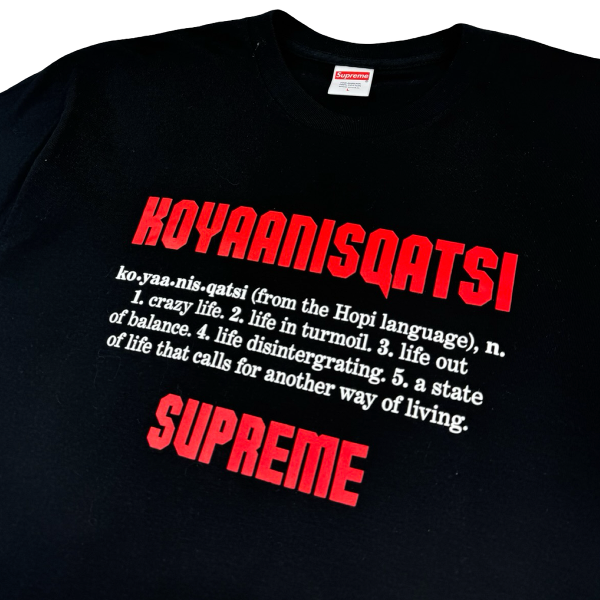 Supreme Koyaanisqatsi Tee Black