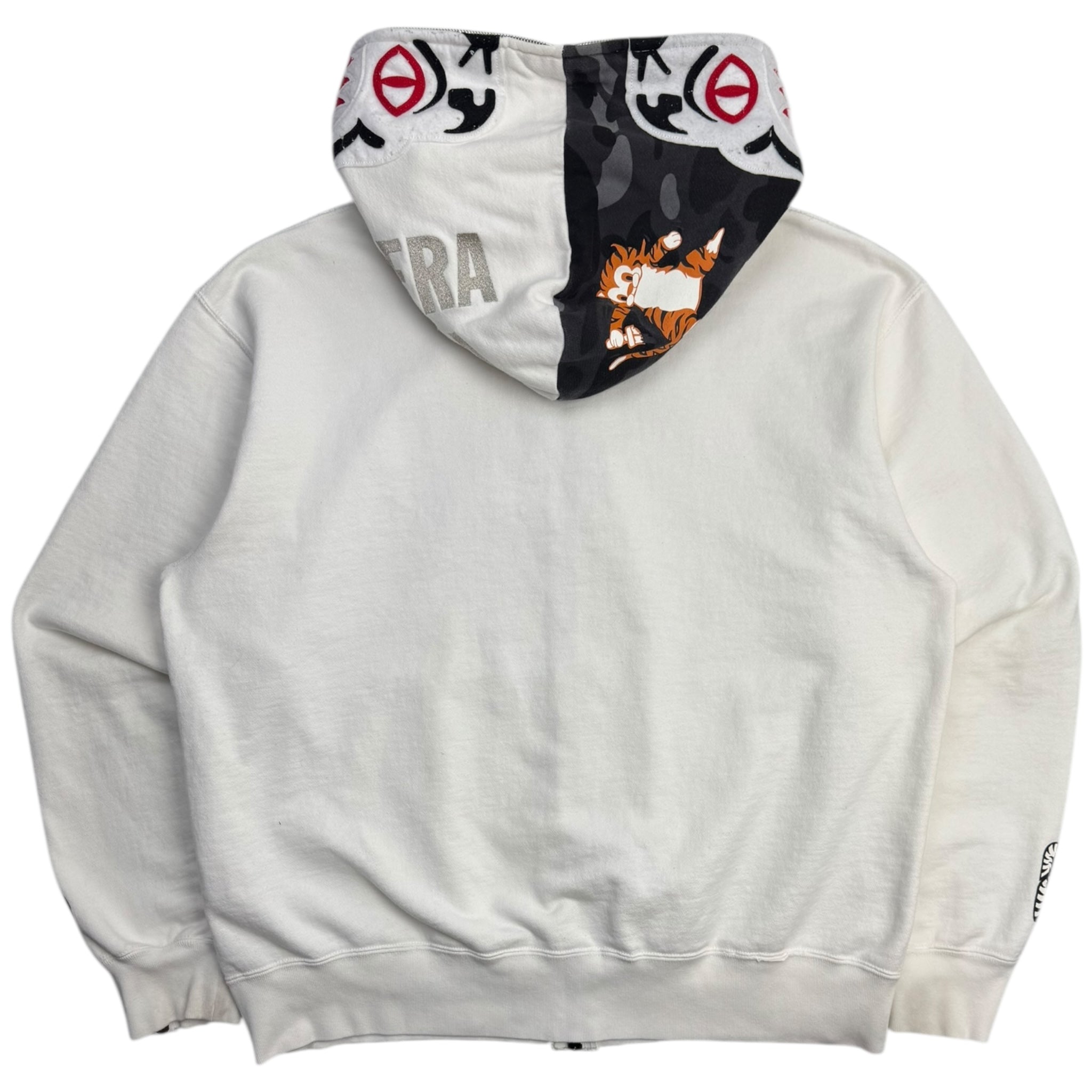 Bape White Tiger Full Zip Hoodie