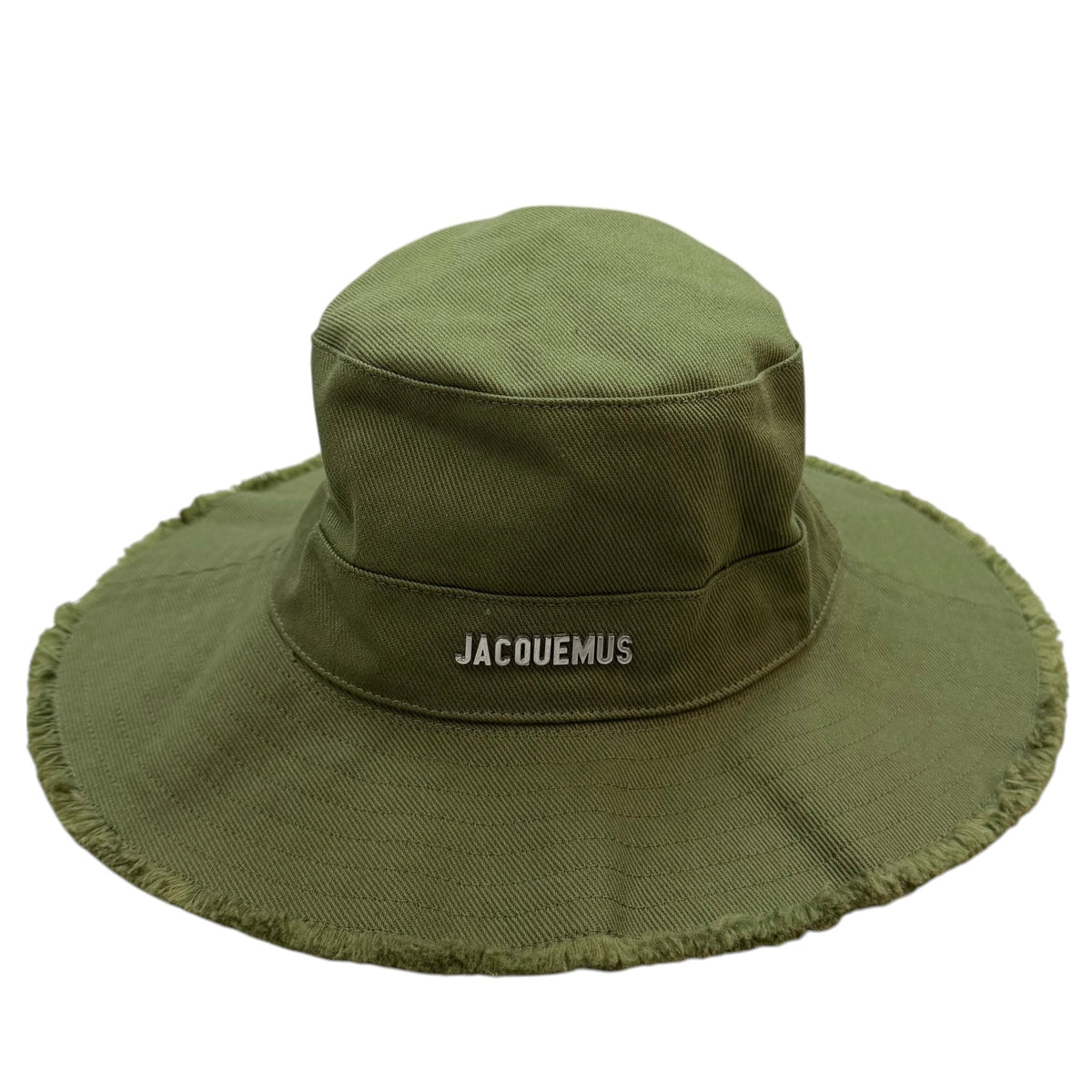 Jacquemus Frayed Brim Bucket Hat Green