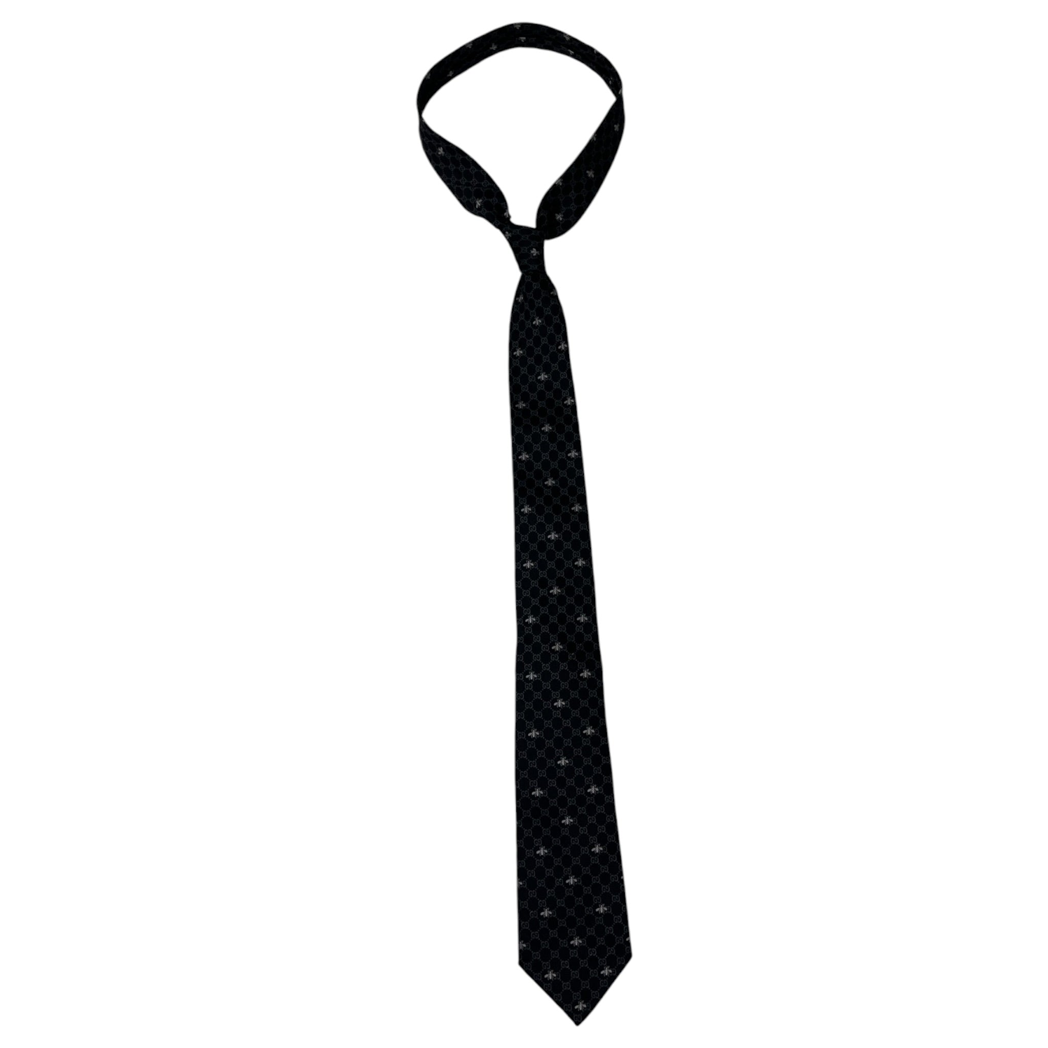 Gucci GG Bees Silk Jacquard Tie