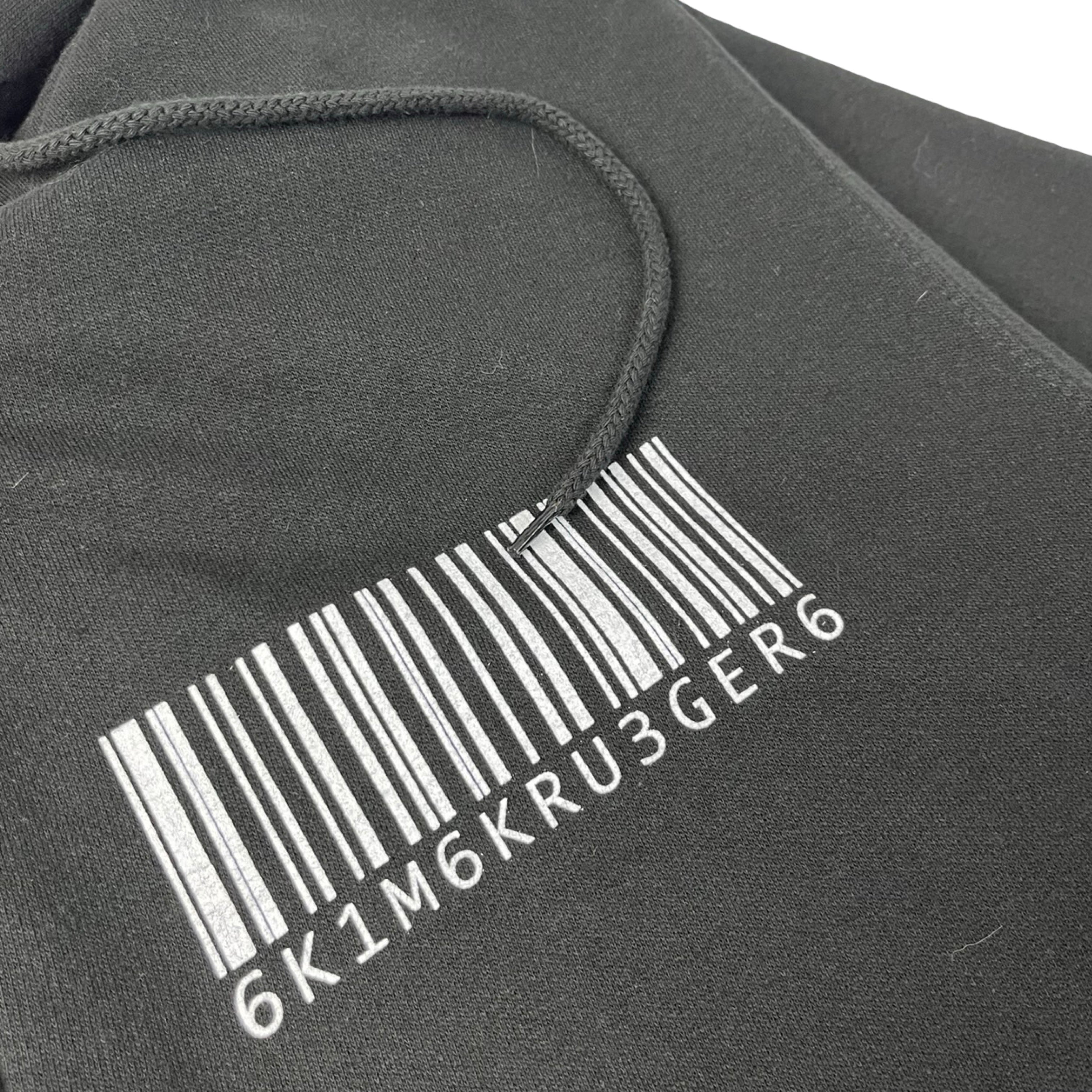 Kim Krueger Barcode Zip Up Hoodie