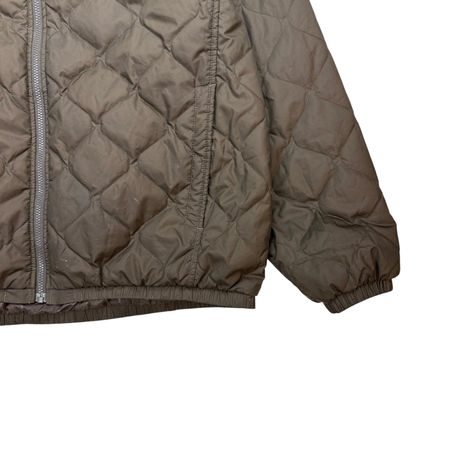 Vintage The North Face Quilted Jacket Brown