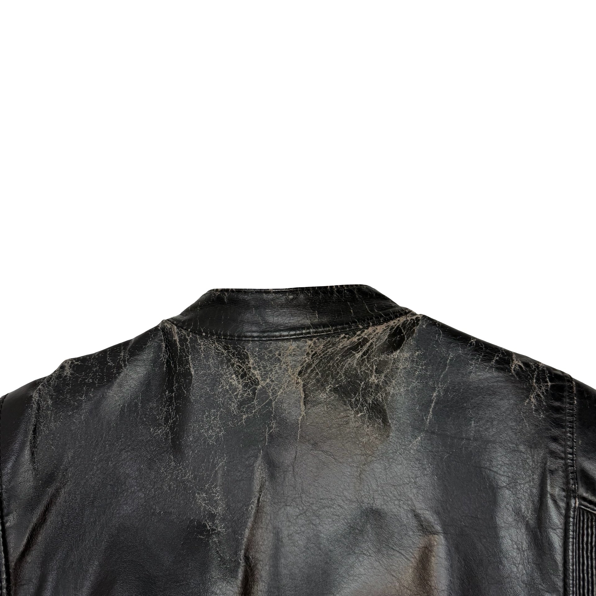 Vintage Bristol Golden Crown Leather Racing Jacket Black