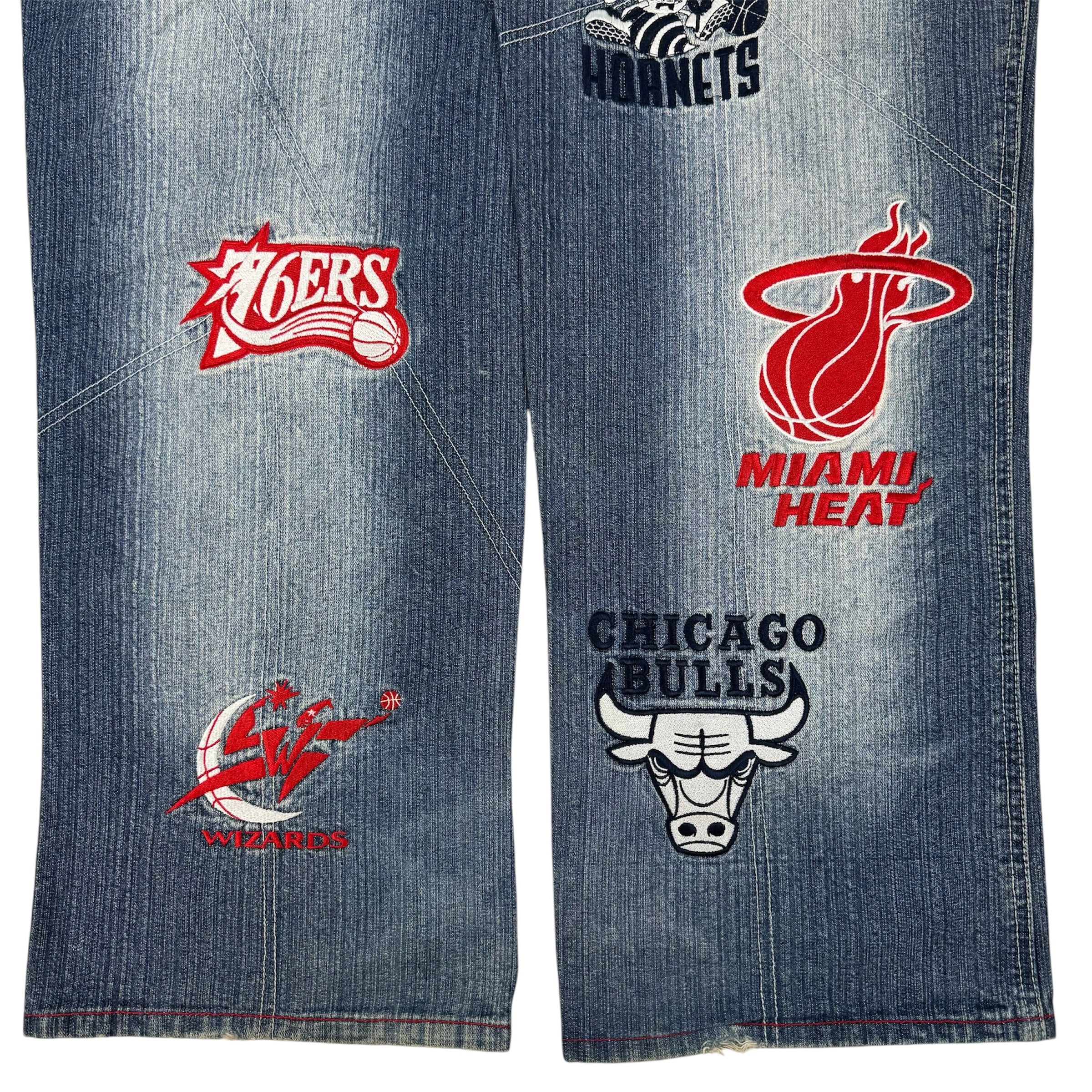 Vintage Y2K NBA Dunk Denim Eastern Conference Logo Patch Denim Jeans