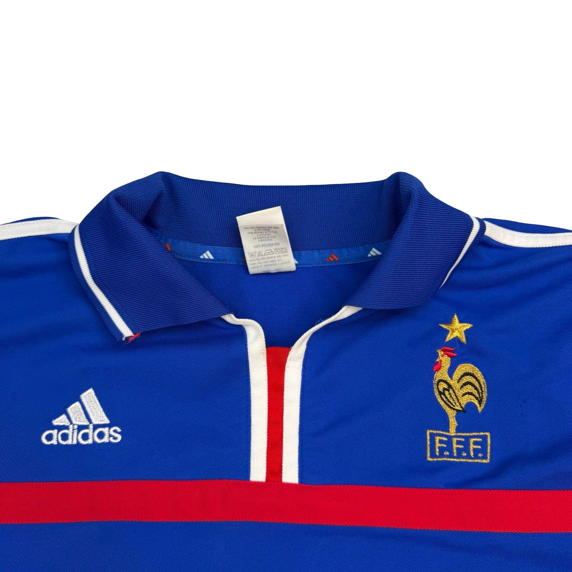 2000-02 Adidas France Home Custom Jersey Blue