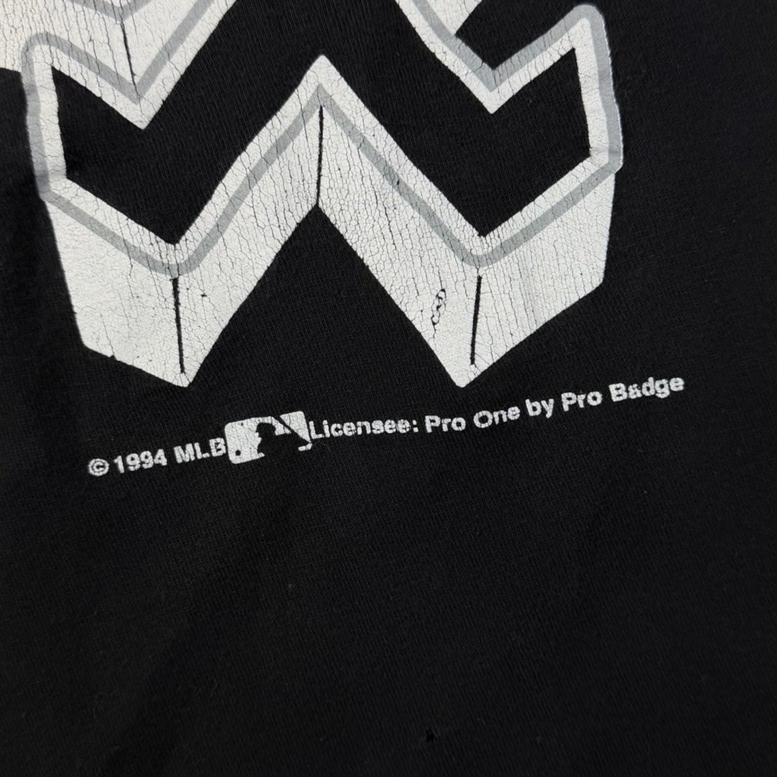 1994 Pro Badge White Sox T-Shirt Black