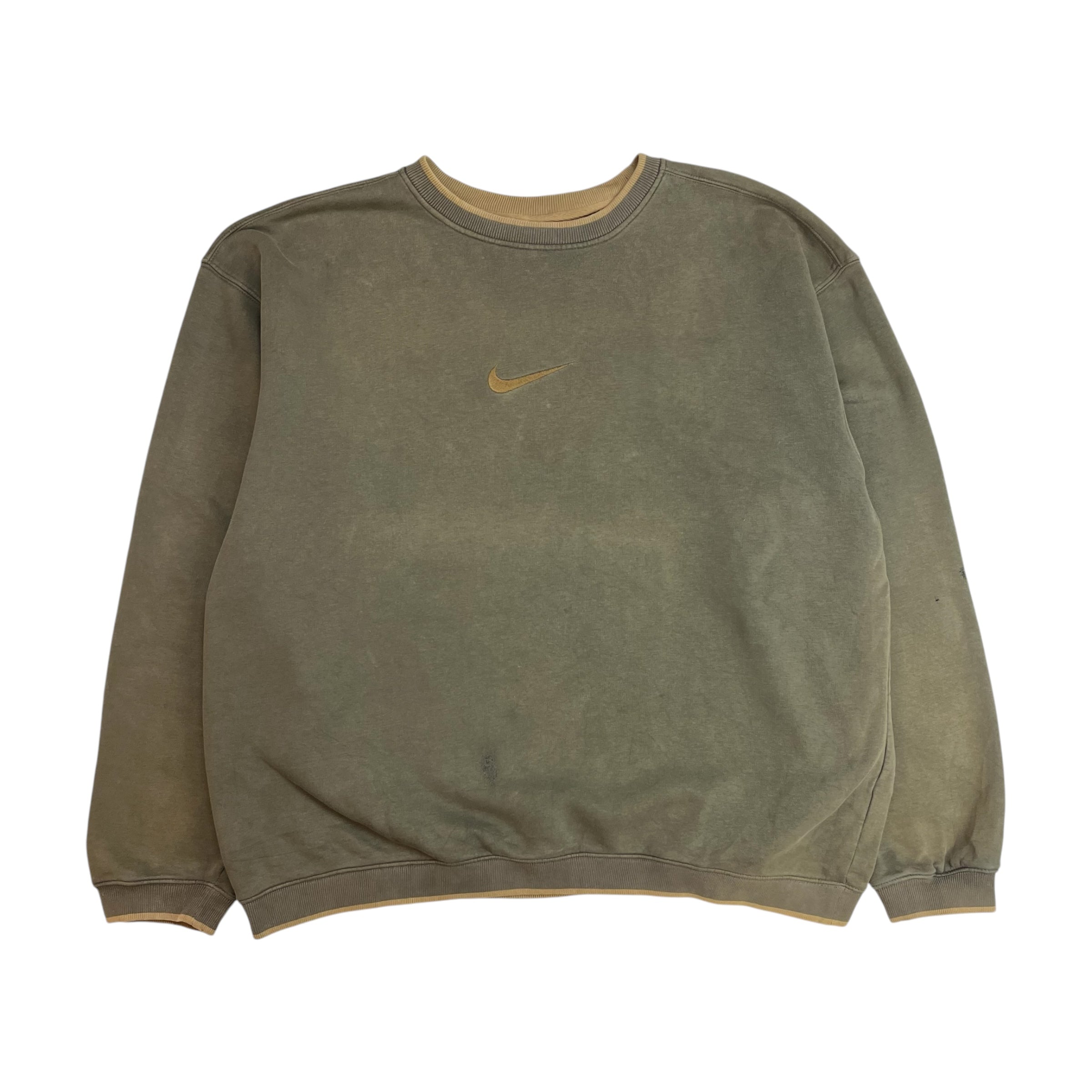 Vintage Nike Swoosh Crewneck Olive