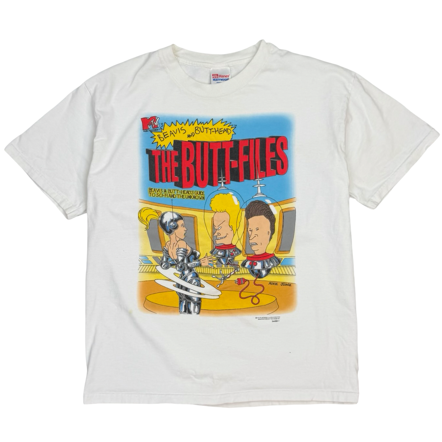 1997 Beavis and Butthead “The Butt-Files” Tee White