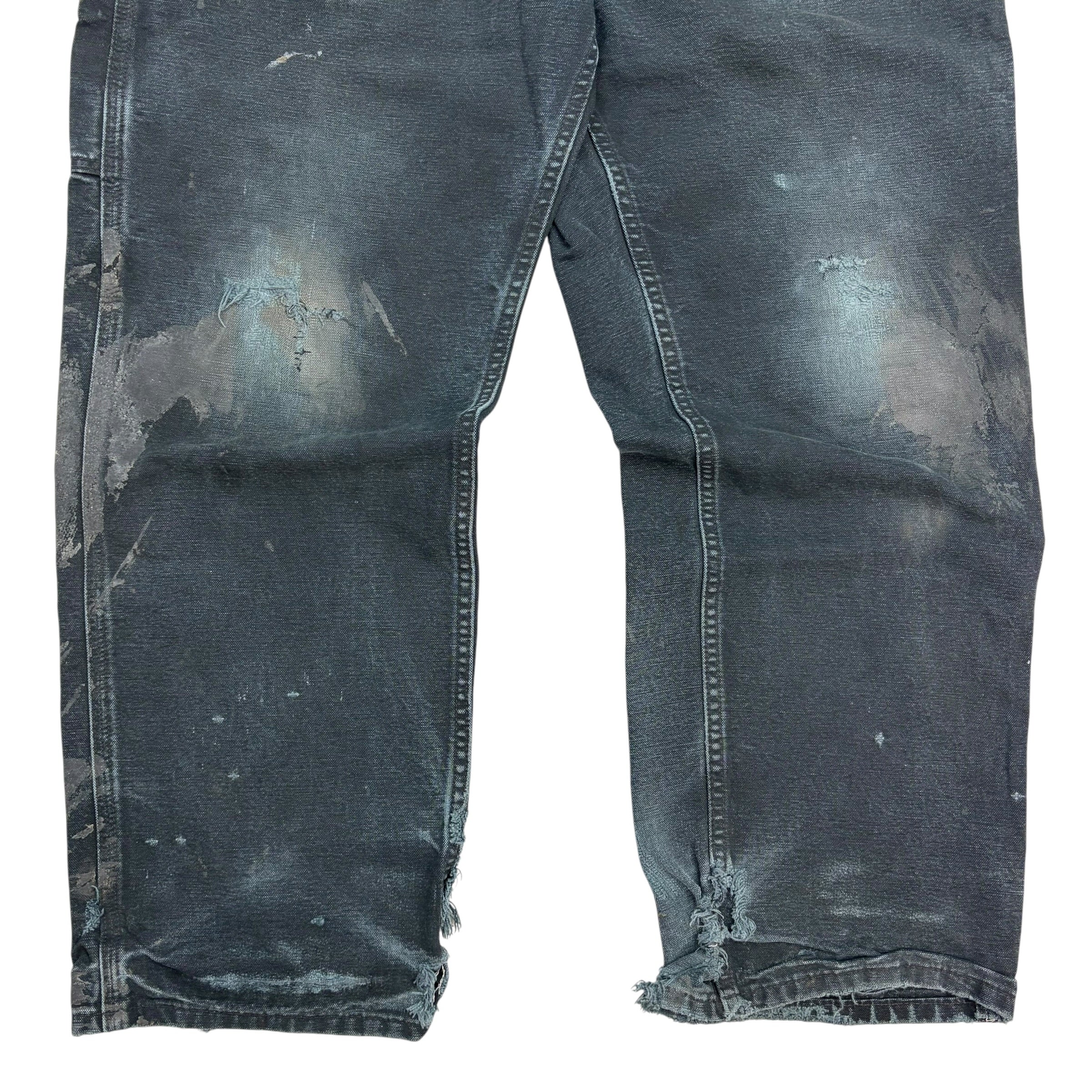 Vintage Carhartt Distressed Carpenter Pants Black